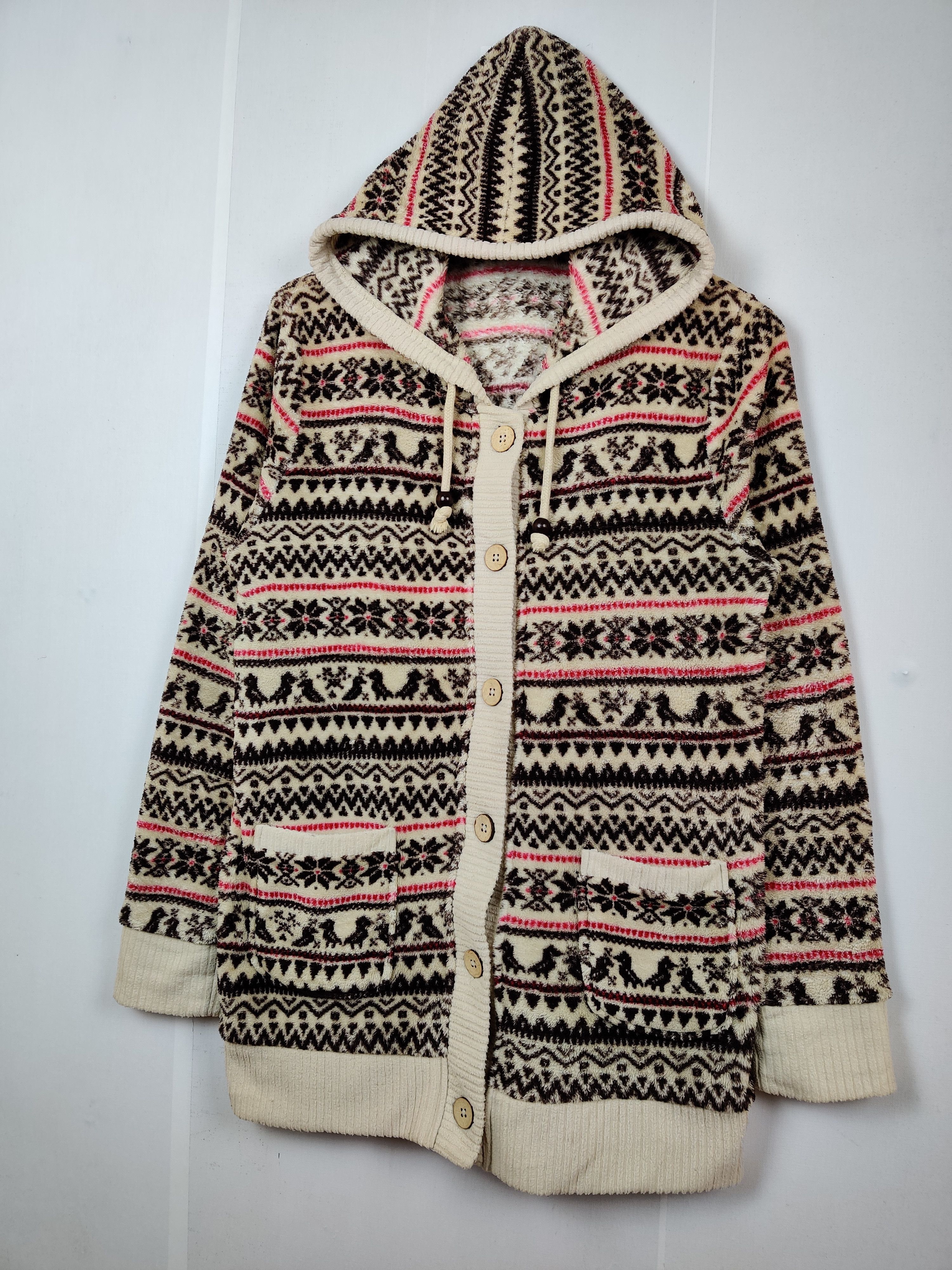 Japanese Brand Vintage Ganiel Fleece Navajo Hoodie Size US L / EU 52-54 / 3 - 2 Thumbnail