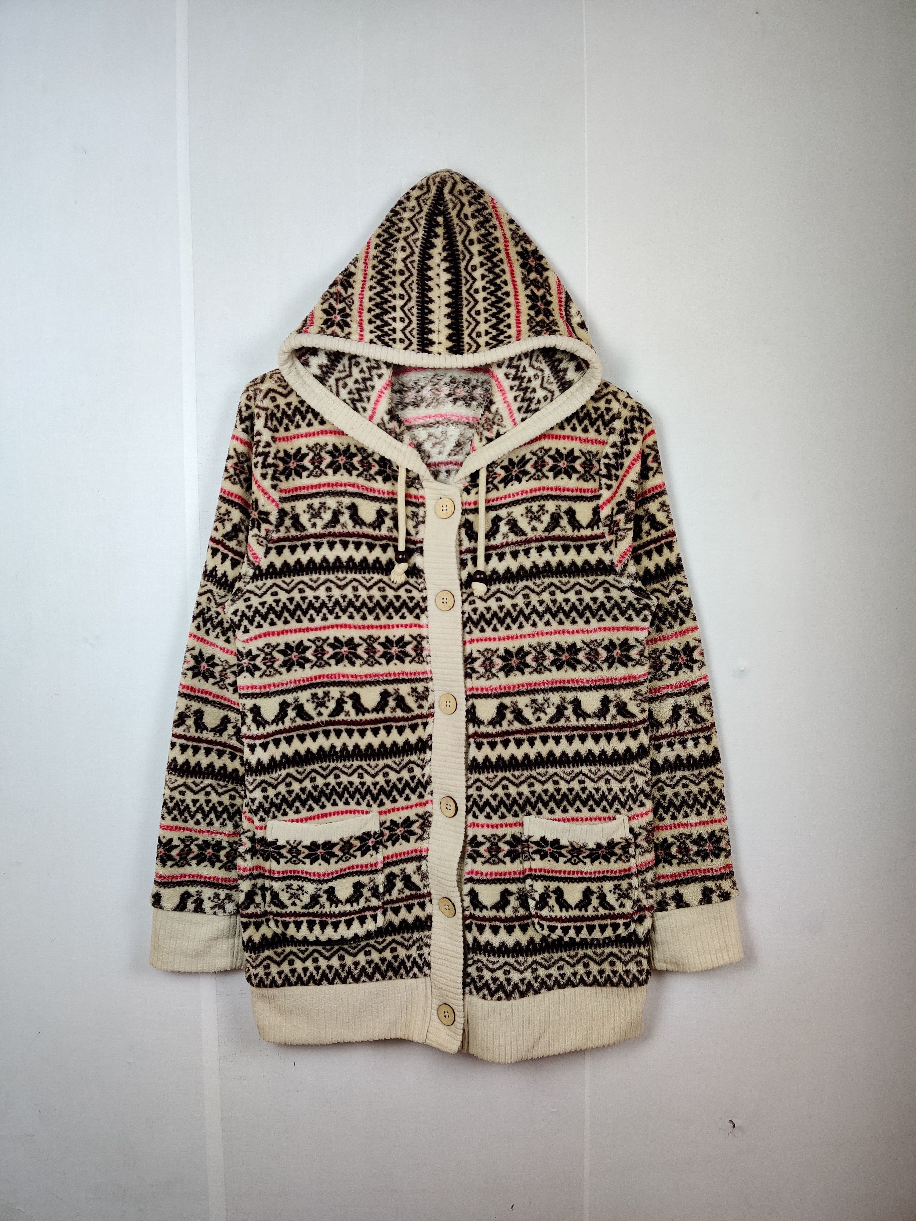 Japanese Brand Vintage Ganiel Fleece Navajo Hoodie Size US L / EU 52-54 / 3 - 1 Thumbnail