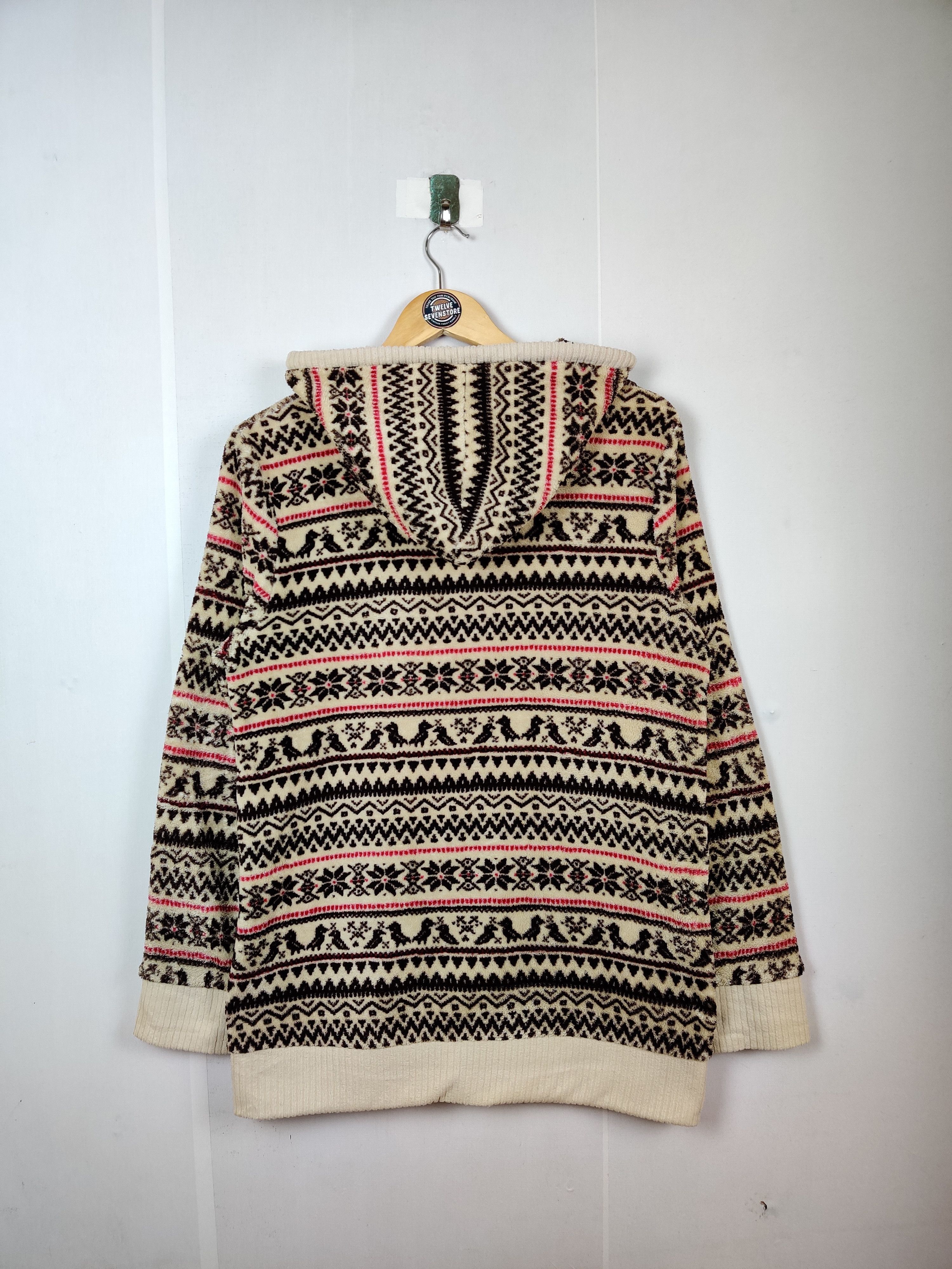 Japanese Brand Vintage Ganiel Fleece Navajo Hoodie Size US L / EU 52-54 / 3 - 9 Thumbnail