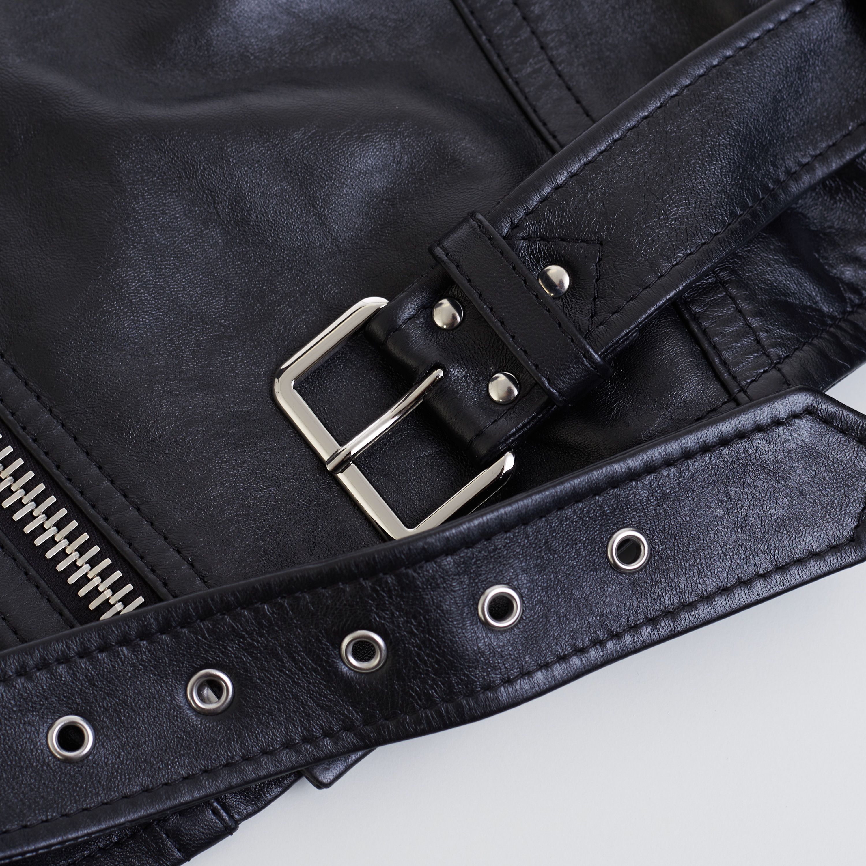 Celine Loose Fit Biker Jacket In Soft Lambskin Leather Size US M / EU 48-50 / 2 - 14 Thumbnail