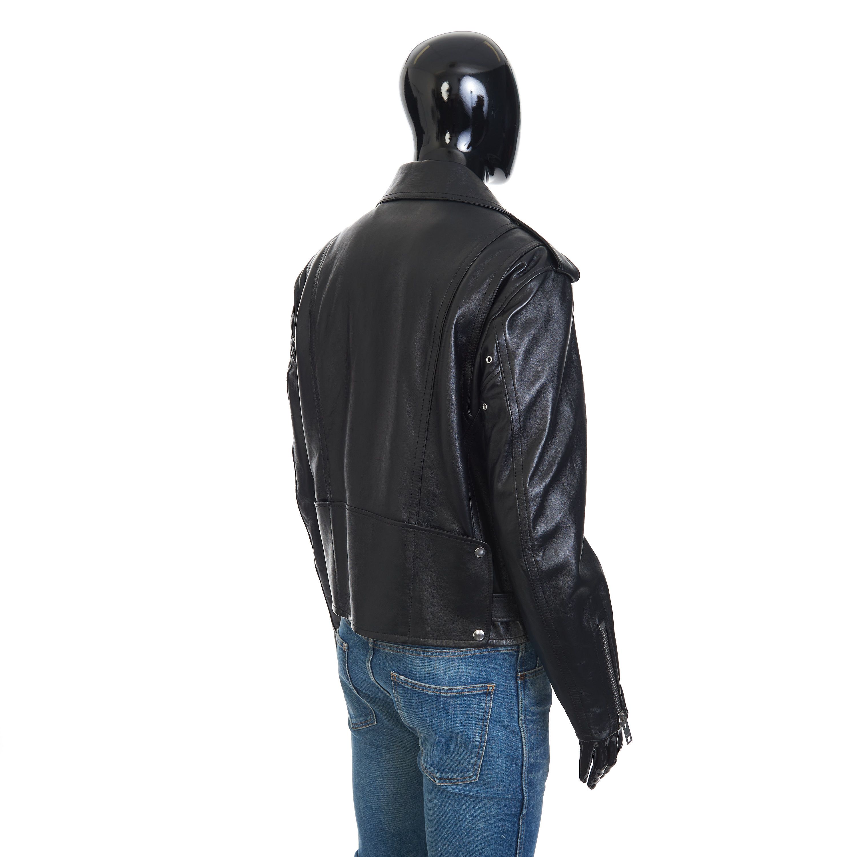 Celine Loose Fit Biker Jacket In Soft Lambskin Leather Size US M / EU 48-50 / 2 - 7 Thumbnail