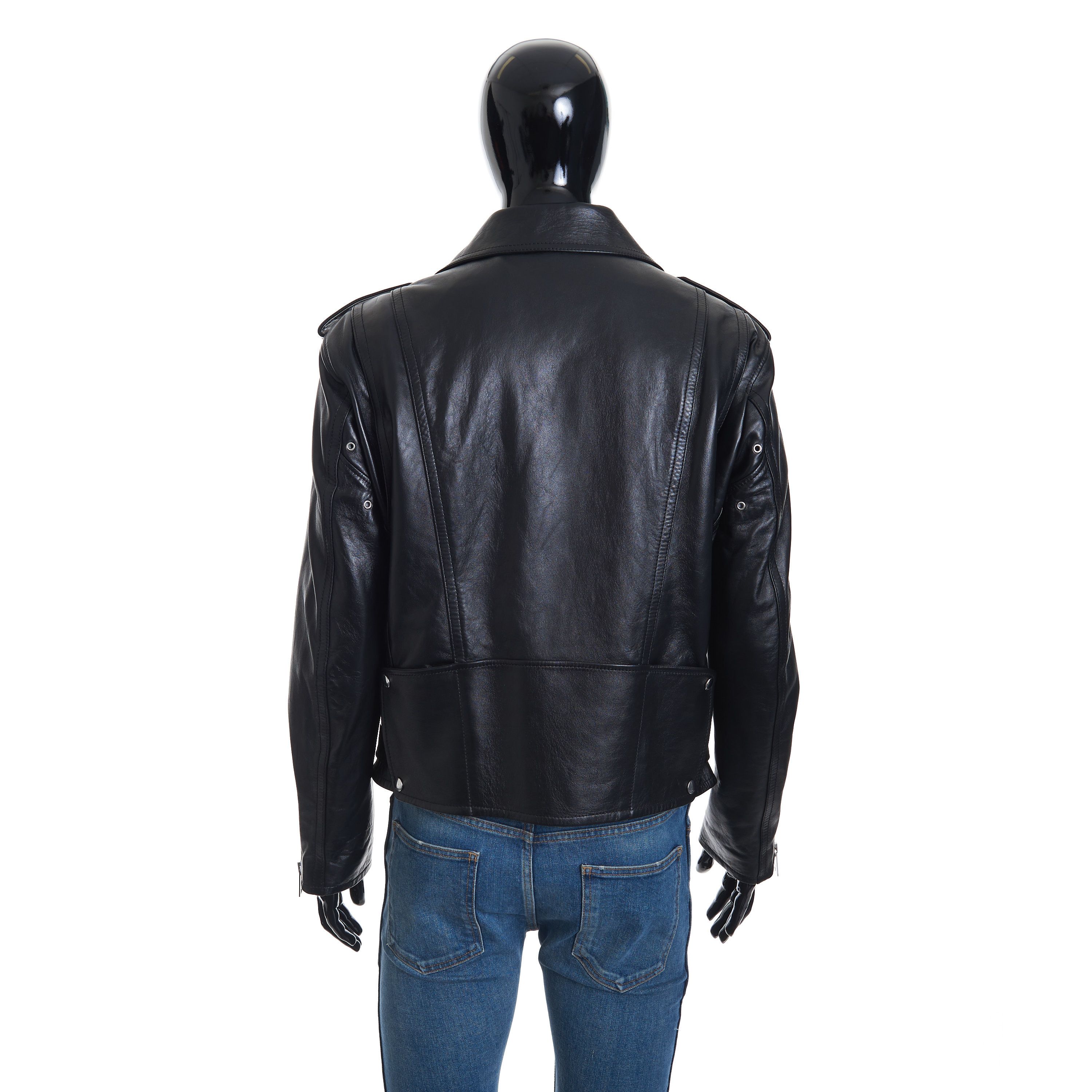 Celine Loose Fit Biker Jacket In Soft Lambskin Leather Size US M / EU 48-50 / 2 - 6 Thumbnail