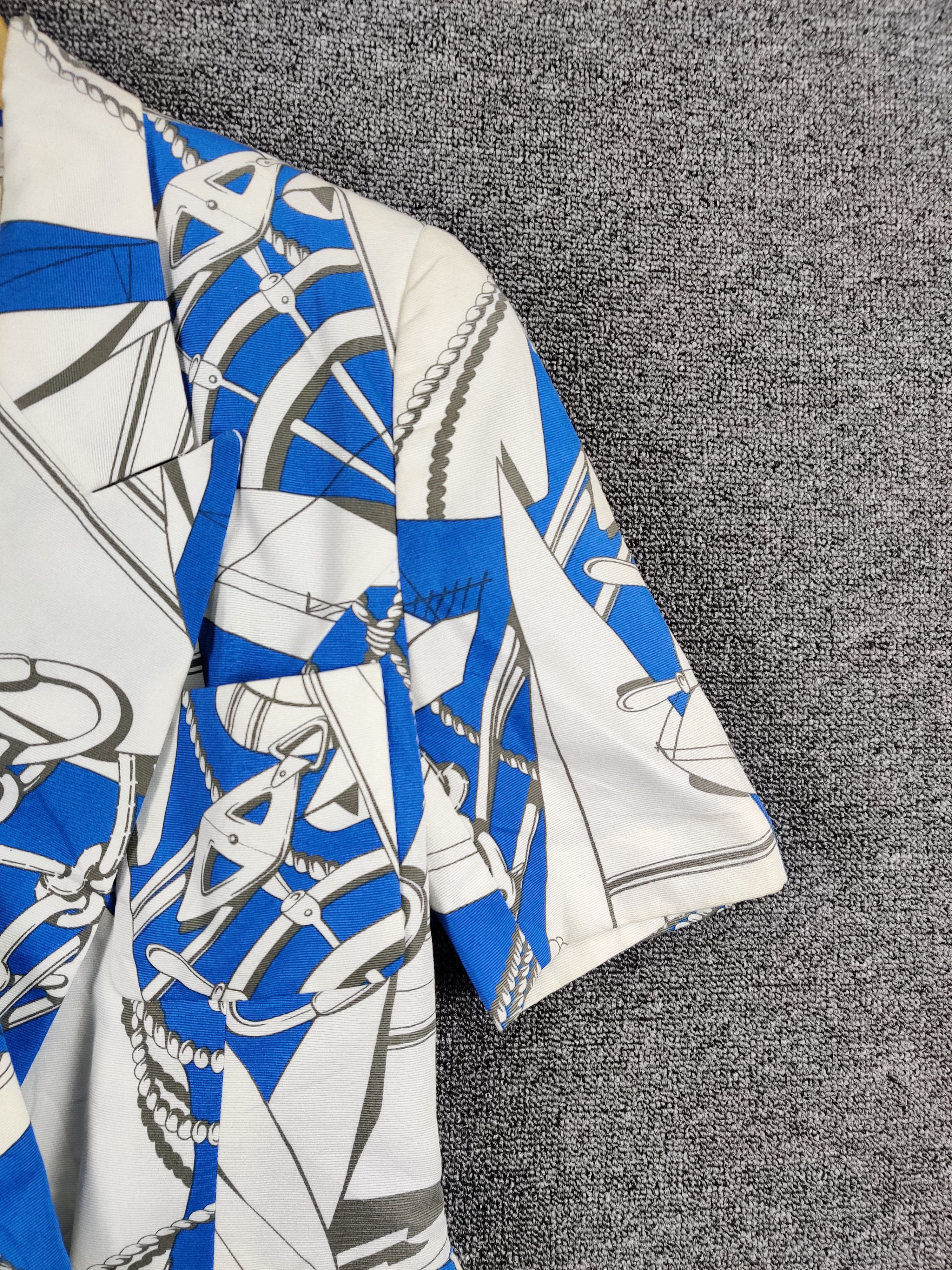 Japanese Brand Vintage Legina Mariss Short Sleeve Button Ups Nice Design Size US M / EU 48-50 / 2 - 3 Thumbnail