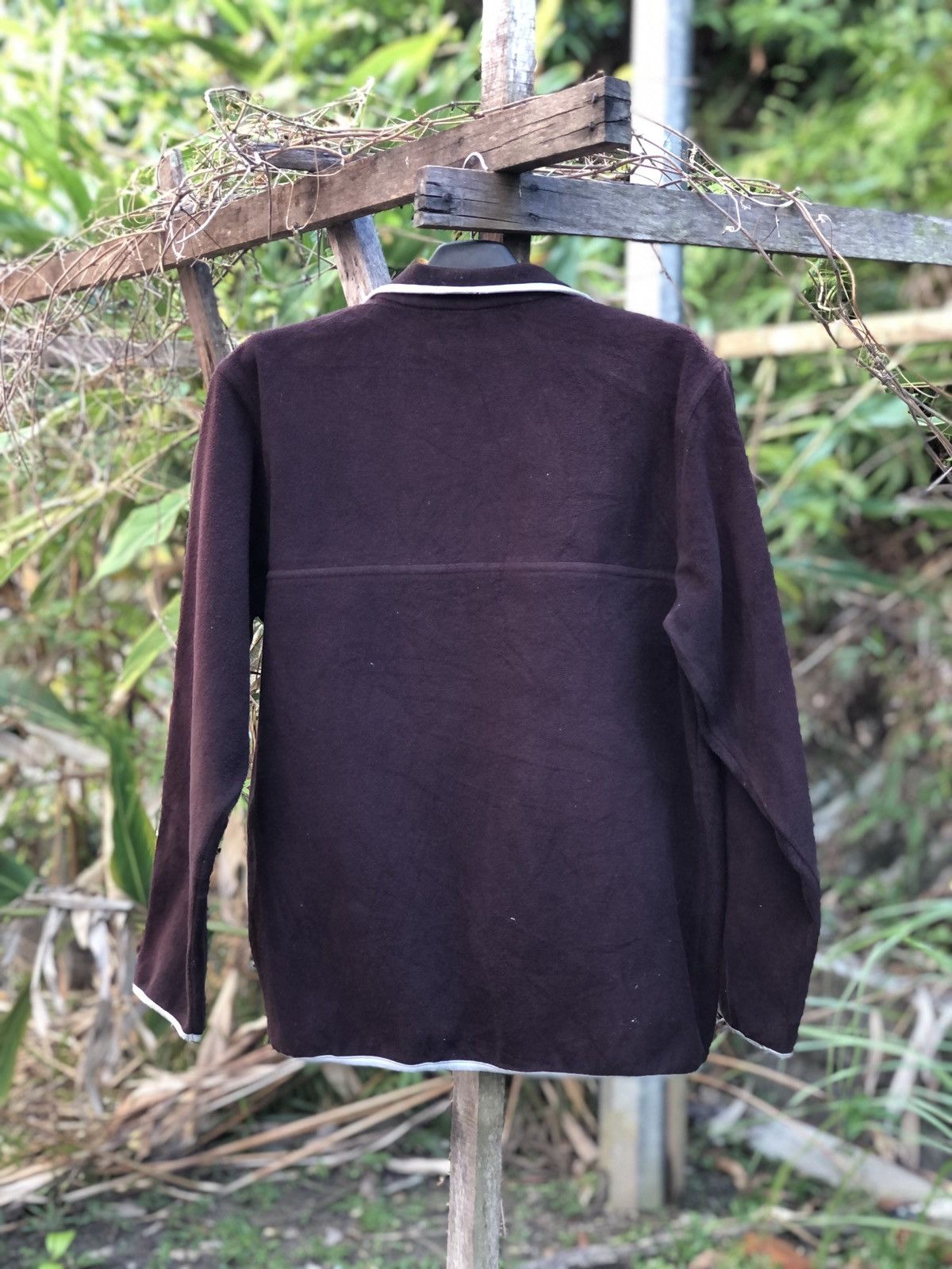 Japanese Brand Vintage Brown Fleece Zipper Sweater by C.L.J Size US L / EU 52-54 / 3 - 4 Thumbnail
