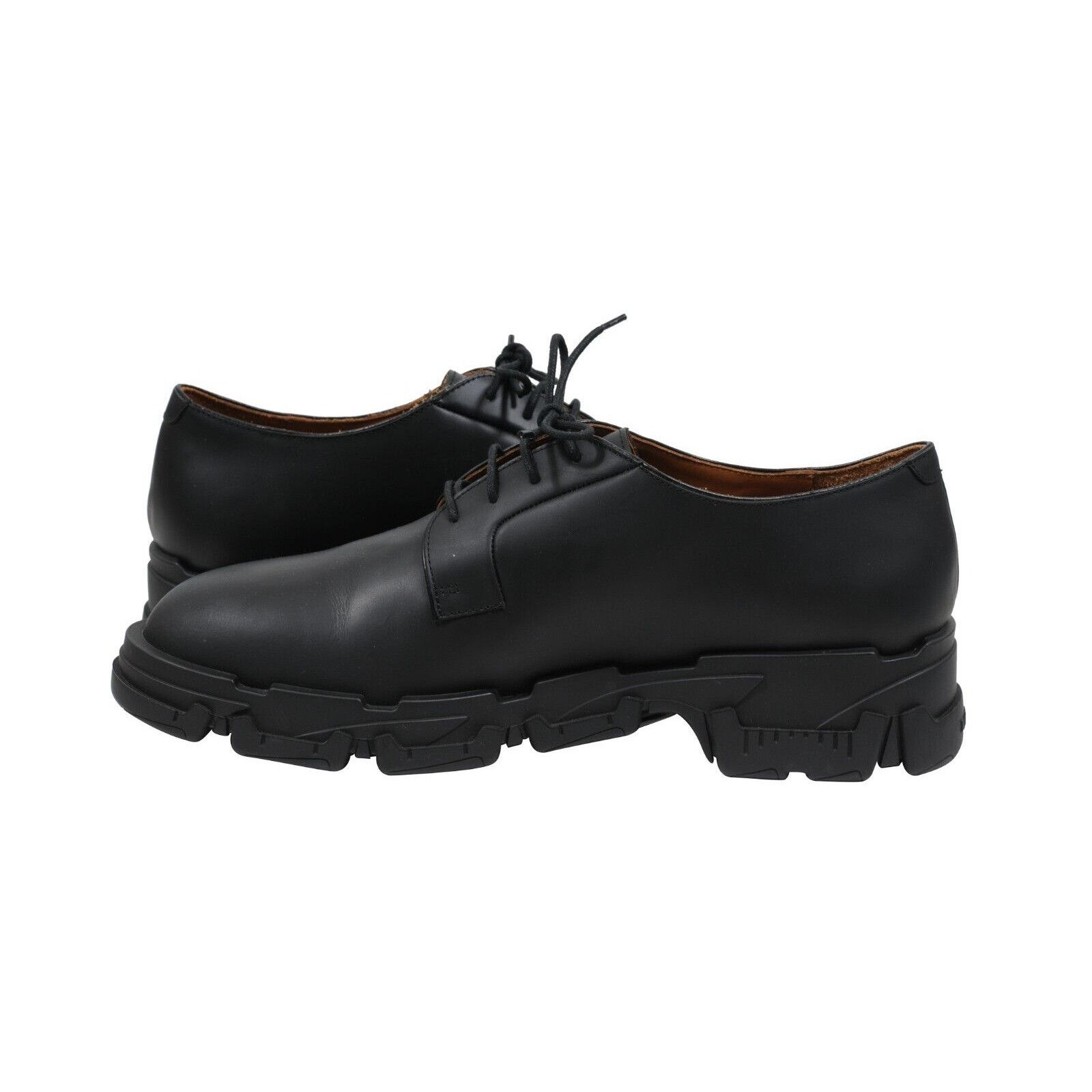 Lanvin Black Leather Chunky Derbys - 01709-B Size US 11.5 / EU 44-45 - 9 Thumbnail