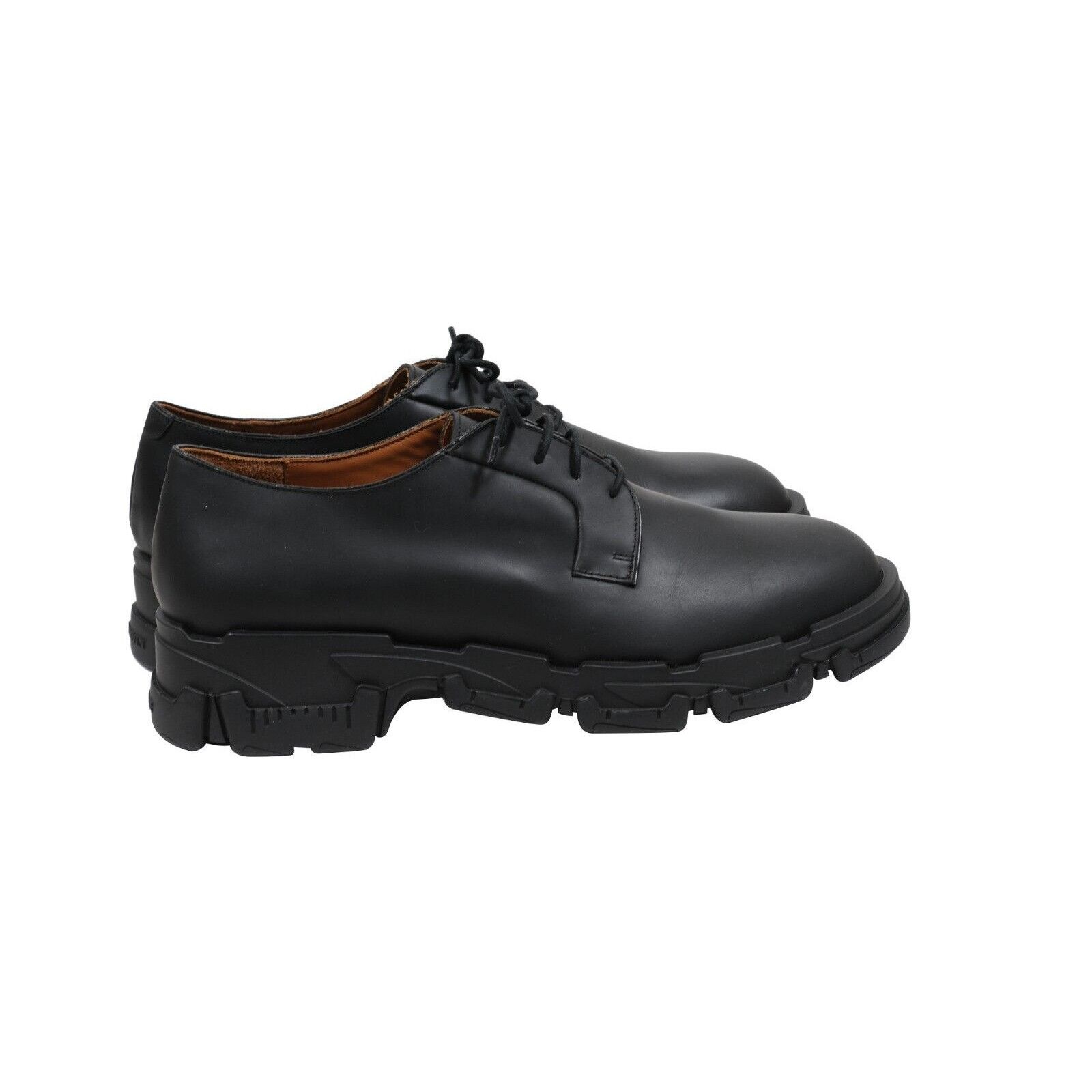 Lanvin Black Leather Chunky Derbys - 01709-B Size US 11.5 / EU 44-45 - 8 Thumbnail