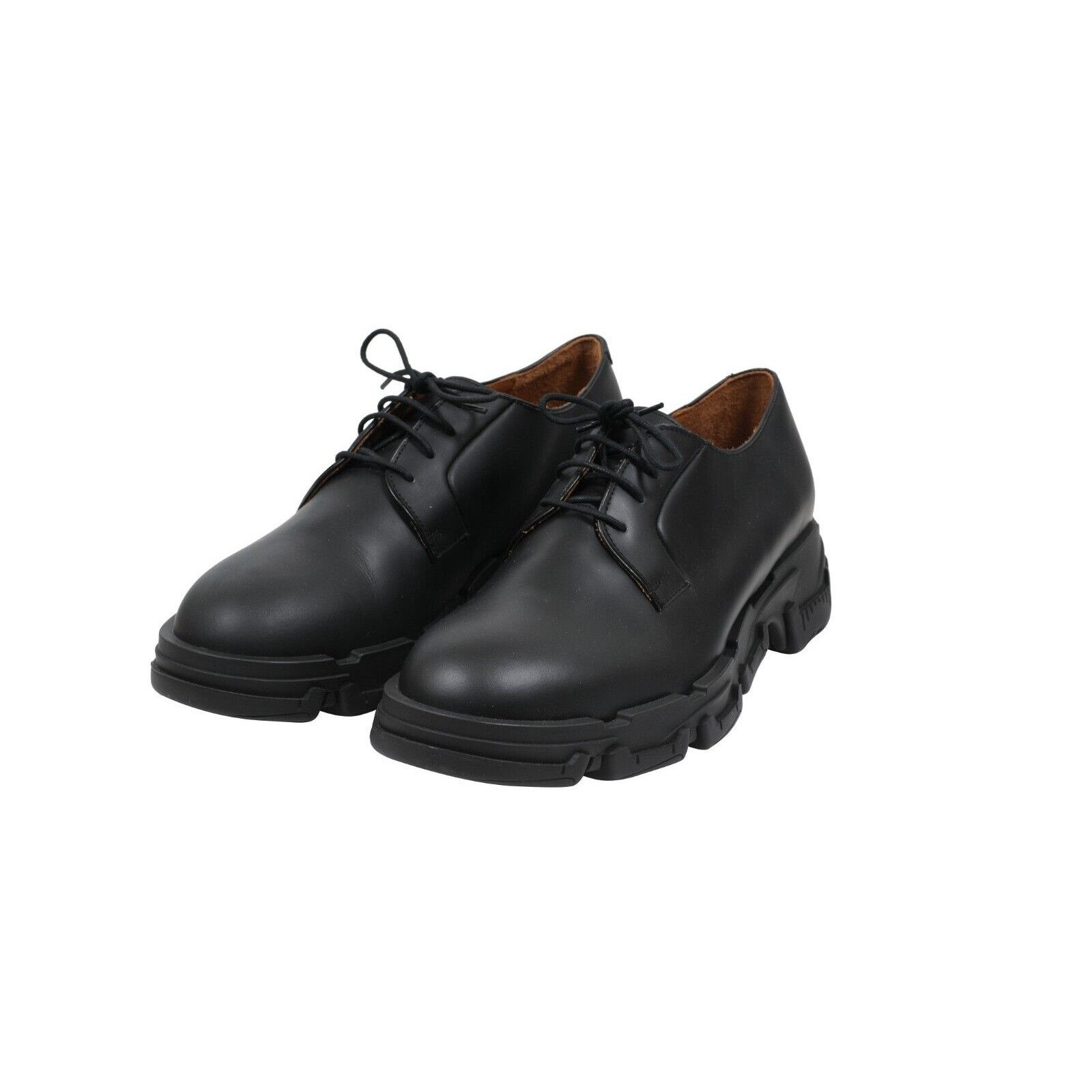 Lanvin Black Leather Chunky Derbys - 01709-B Size US 11.5 / EU 44-45 - 3 Thumbnail