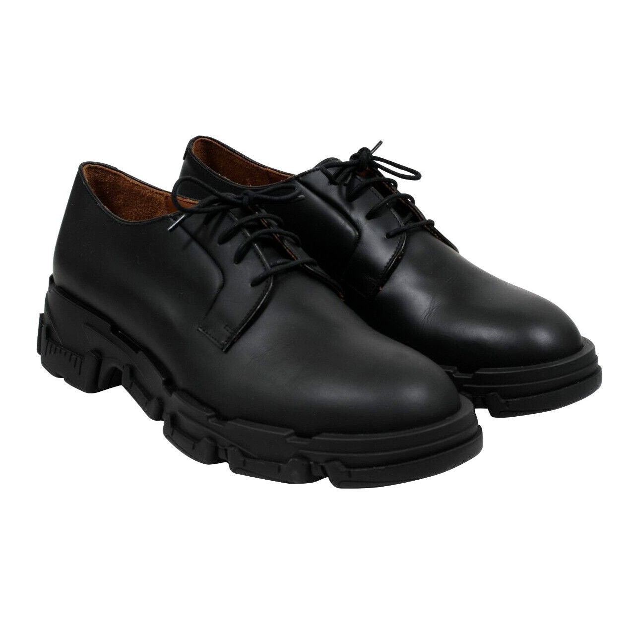 Lanvin Black Leather Chunky Derbys - 01709-B Size US 11.5 / EU 44-45 - 11 Thumbnail