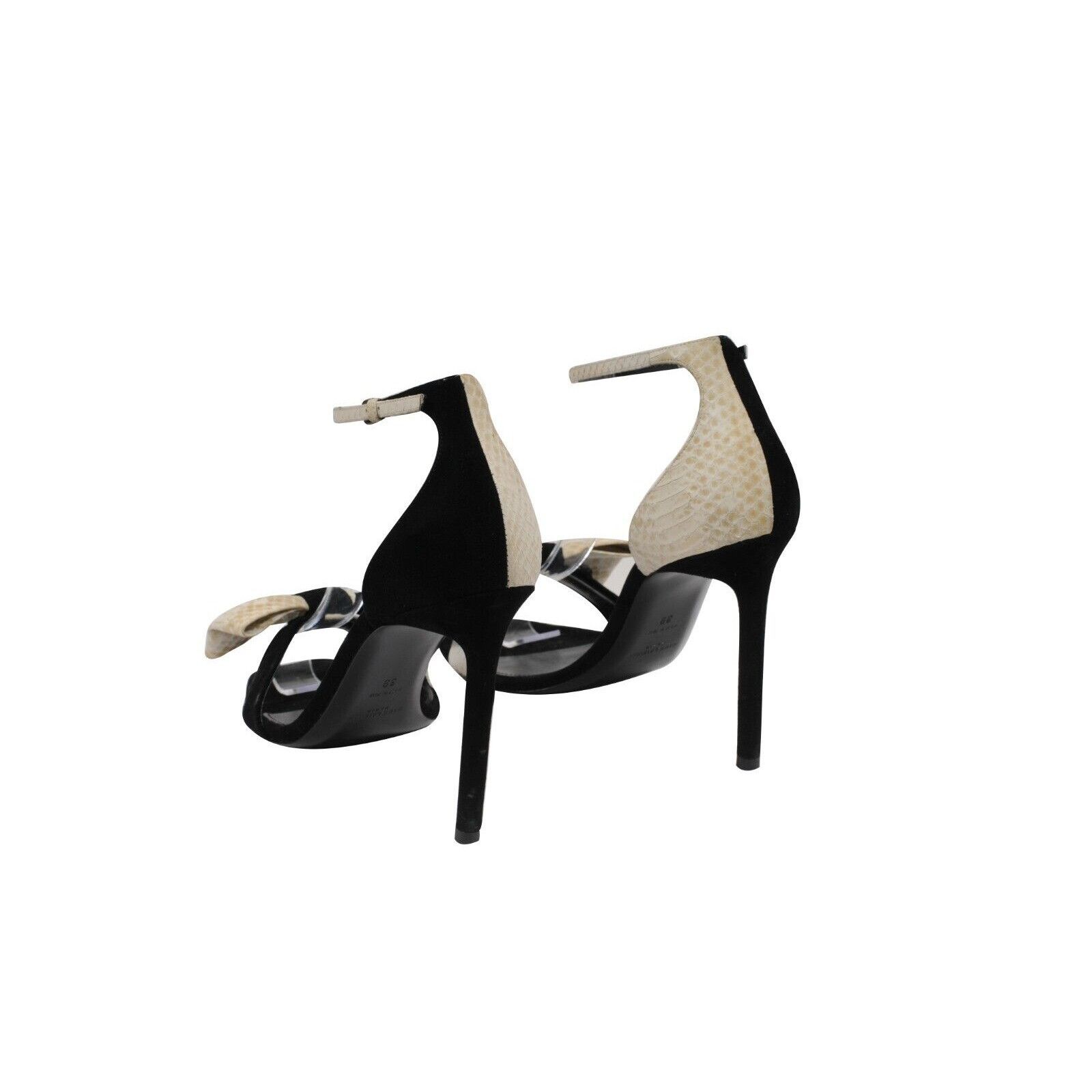 Saint Laurent Paris Amber Bow Tie Sandals Black White Size US 9 / IT 39 - 5 Thumbnail