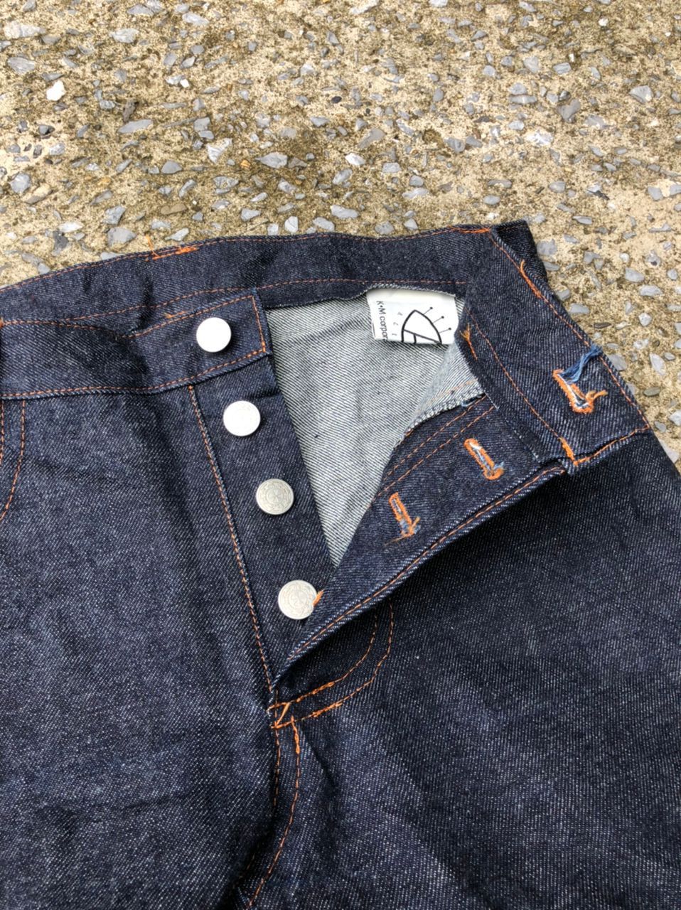 Japanese Brand Alissa Japan Fly Button Flare Denim Jeans Size 28" / US 6 / IT 42 - 4 Thumbnail