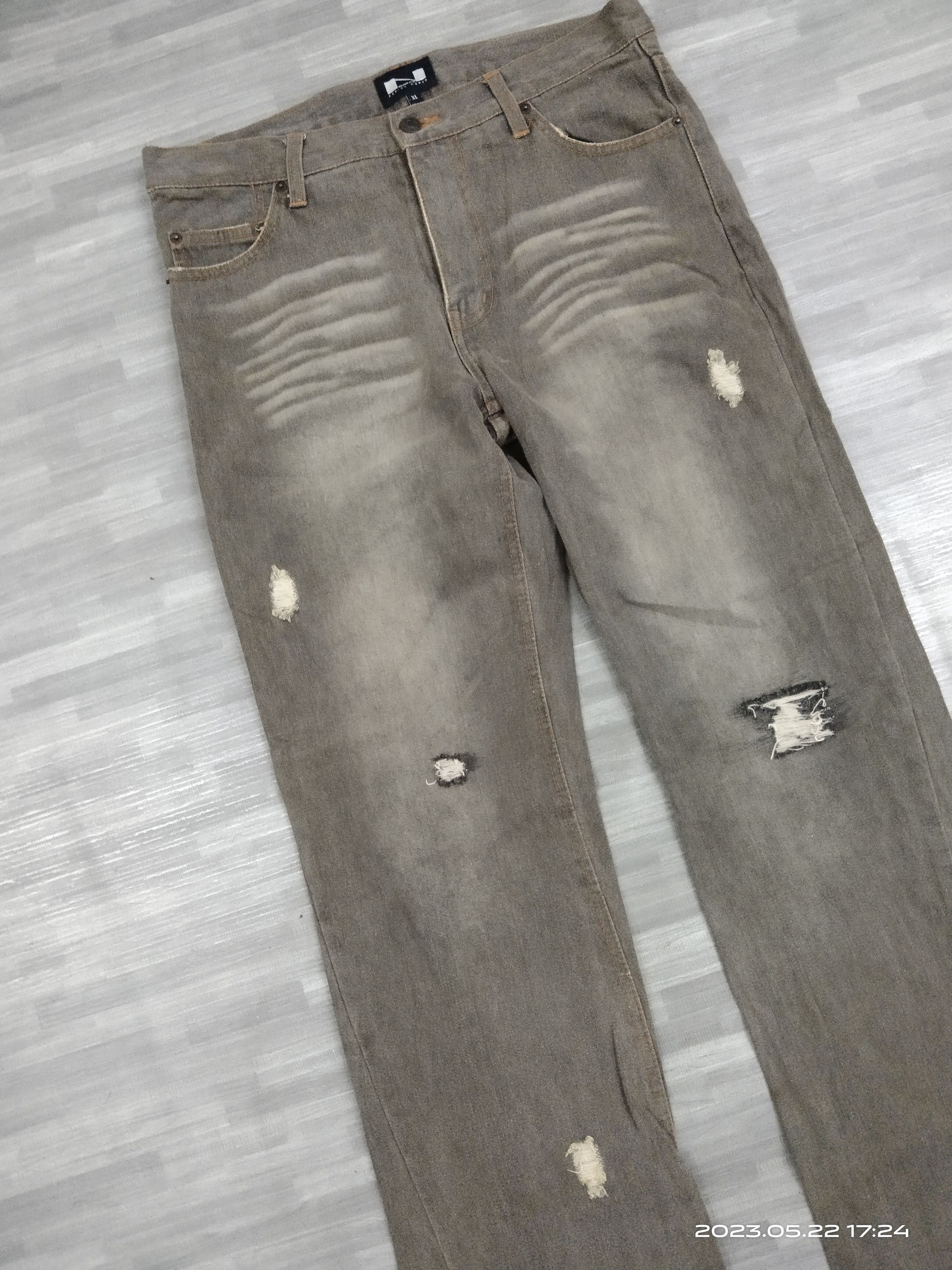 Japanese Brand RiPED TWIST NYLAUS DENIM PANTS Size US 32 / EU 48 - 6 Thumbnail
