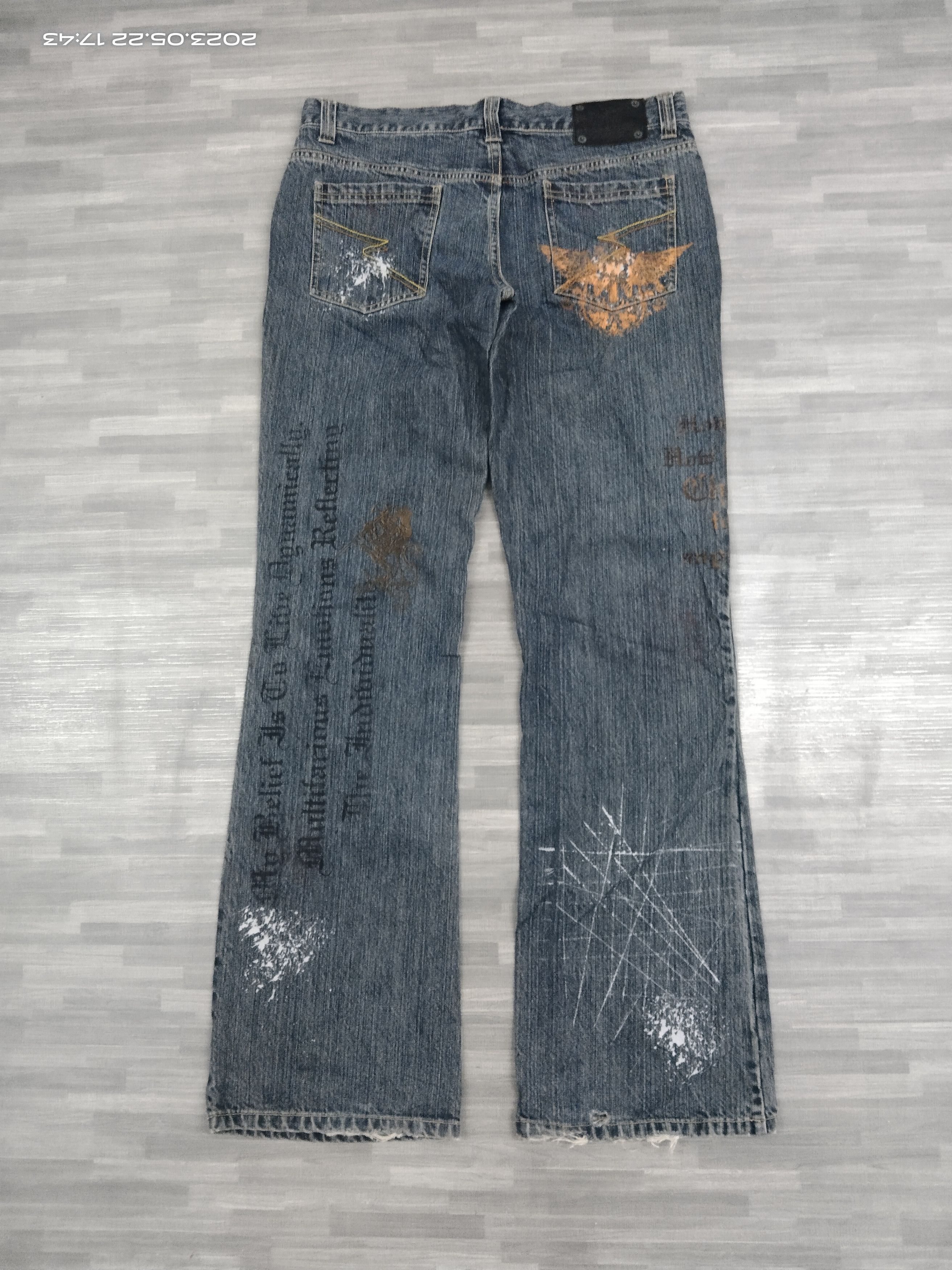 semanticdesign FLARE SICK iLLUSTRATION SEMANTIC DESIGN PANTS Size US 32 / EU 48 - 3 Thumbnail
