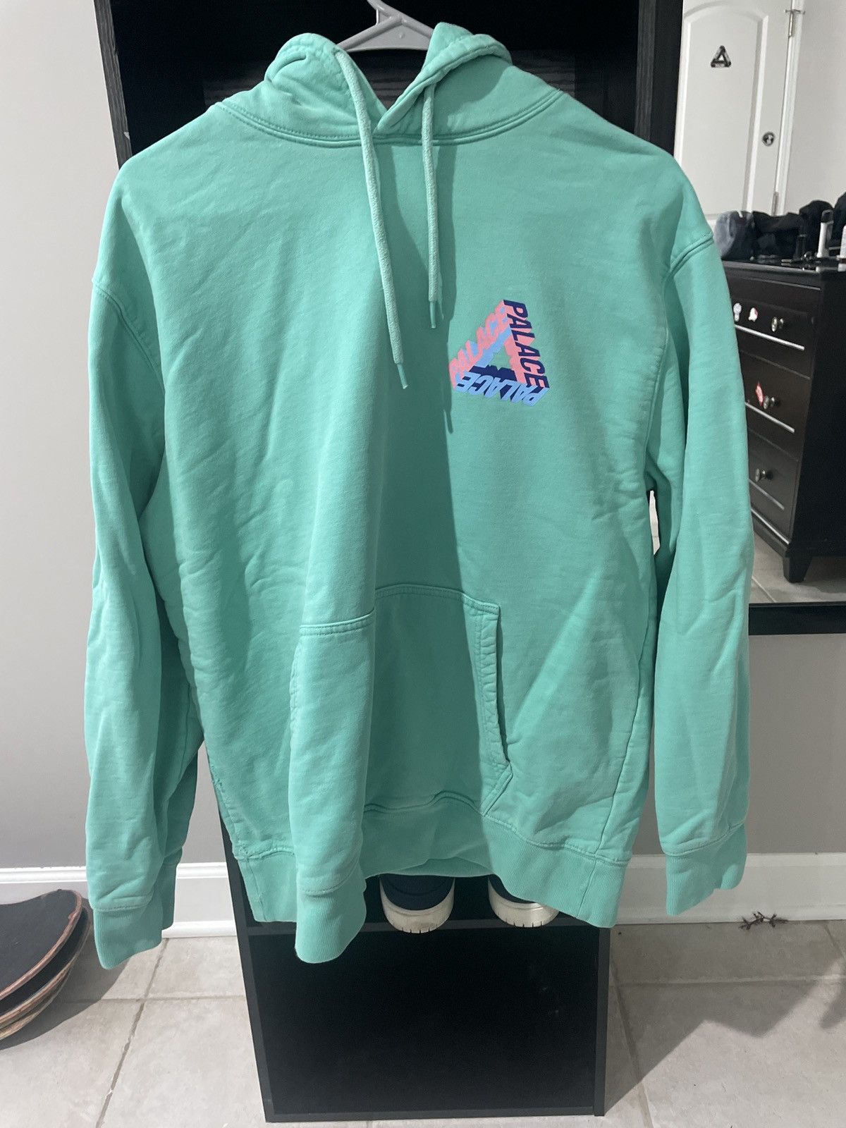 image of Palace "3-D" Hoodie in Green, Men's (Size Large)