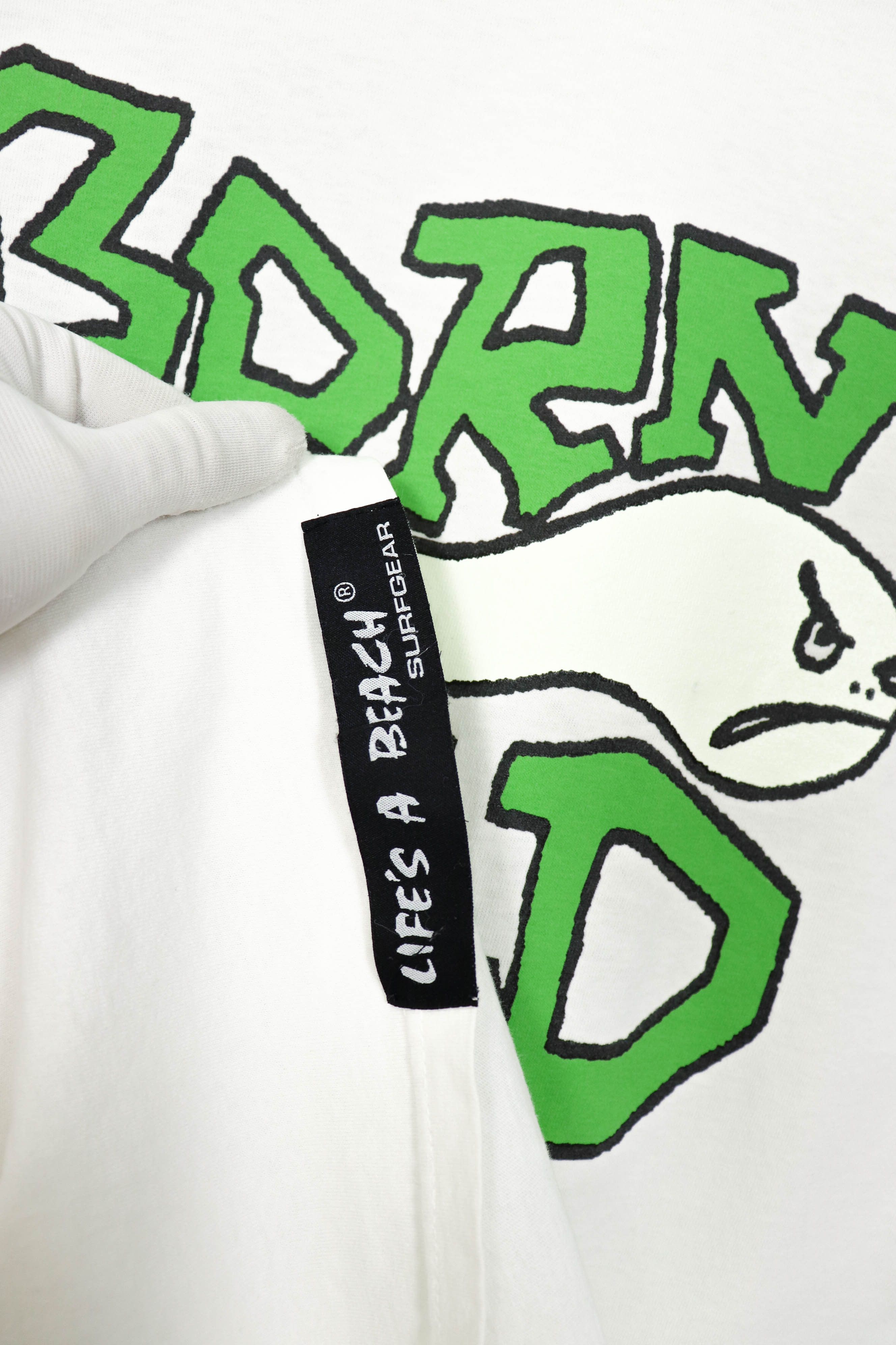 Life's a Beach Life's a Beach Fluorescent Sperm Graphics White T-shirt Tee Size US M / EU 48-50 / 2 - 8 Thumbnail