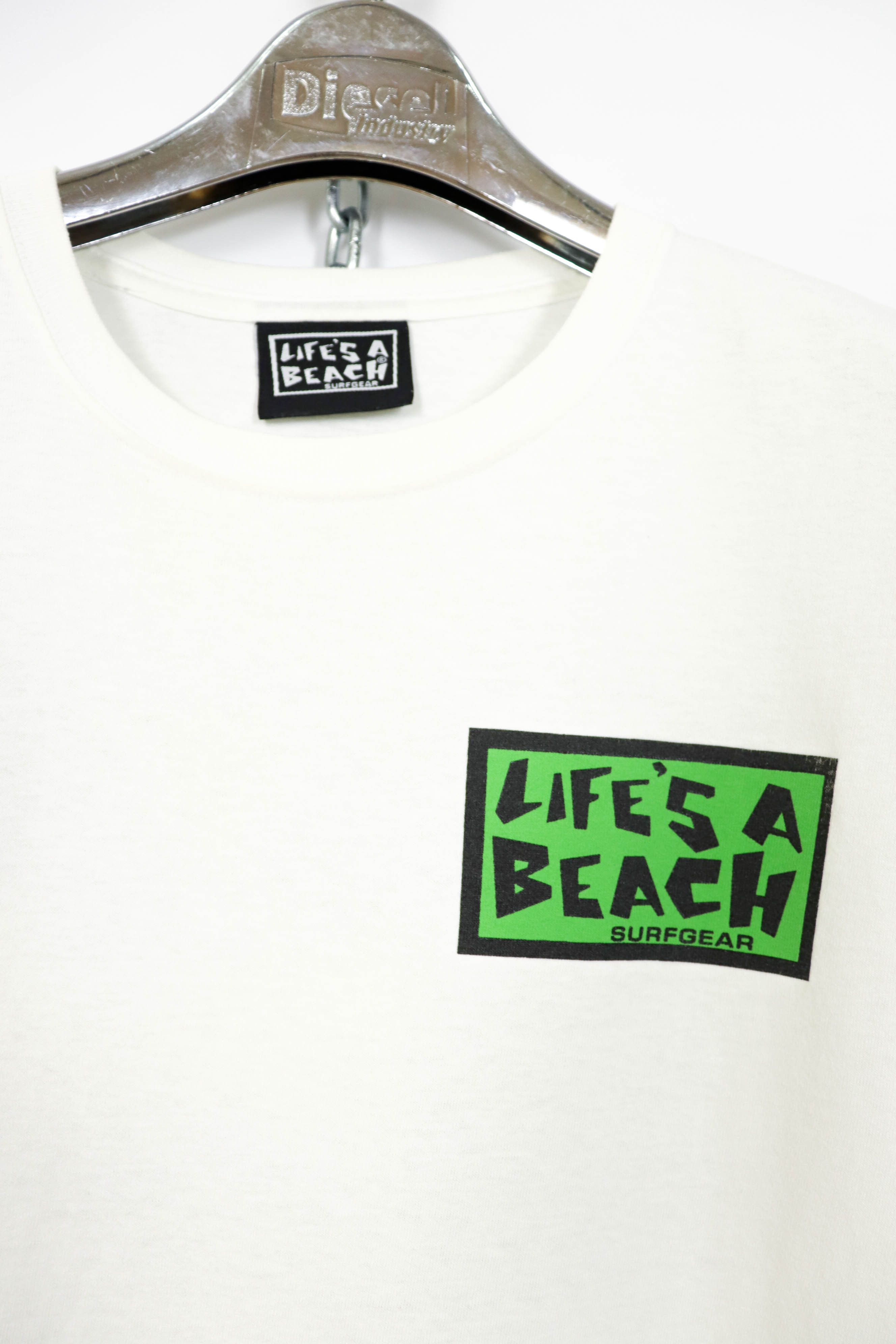 Life's a Beach Life's a Beach Fluorescent Sperm Graphics White T-shirt Tee Size US M / EU 48-50 / 2 - 4 Thumbnail
