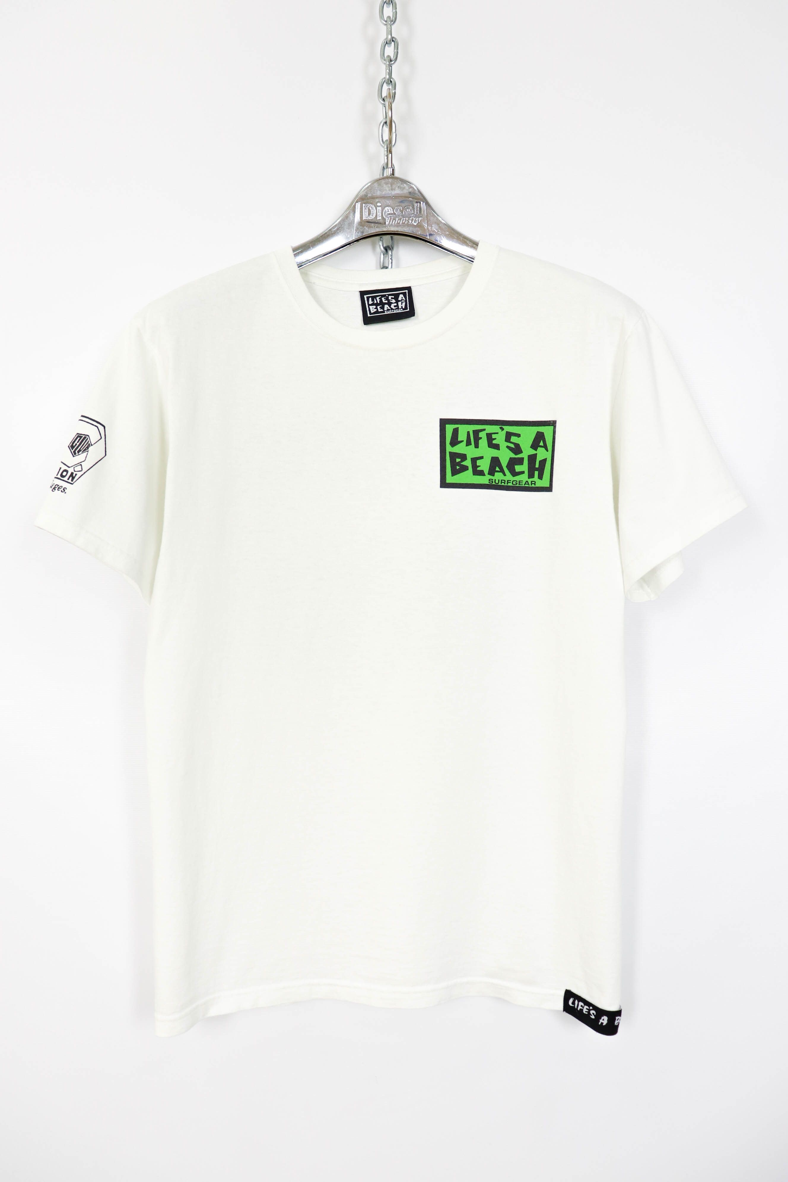 Life's a Beach Life's a Beach Fluorescent Sperm Graphics White T-shirt Tee Size US M / EU 48-50 / 2 - 2 Thumbnail