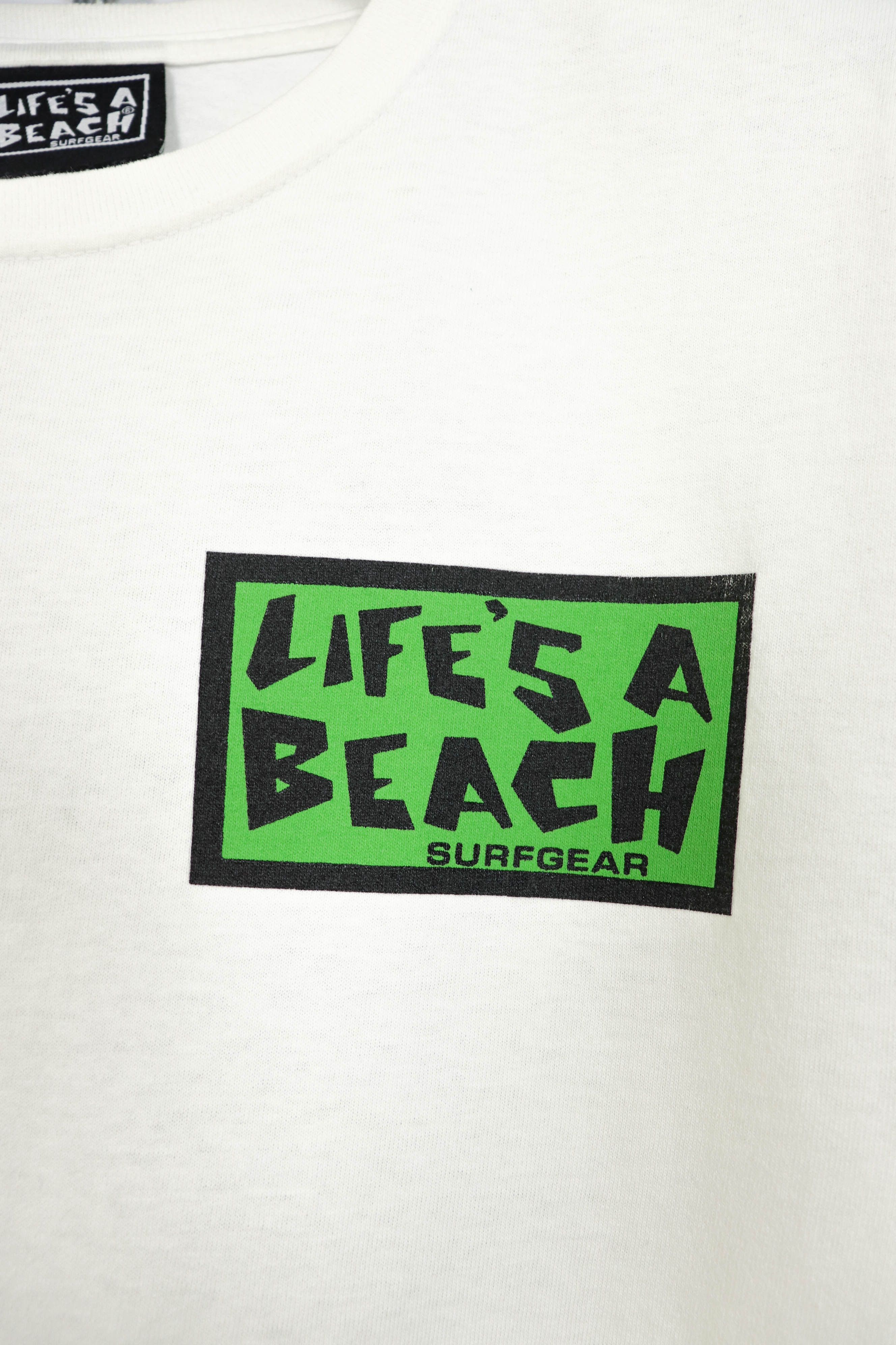 Life's a Beach Life's a Beach Fluorescent Sperm Graphics White T-shirt Tee Size US M / EU 48-50 / 2 - 6 Thumbnail