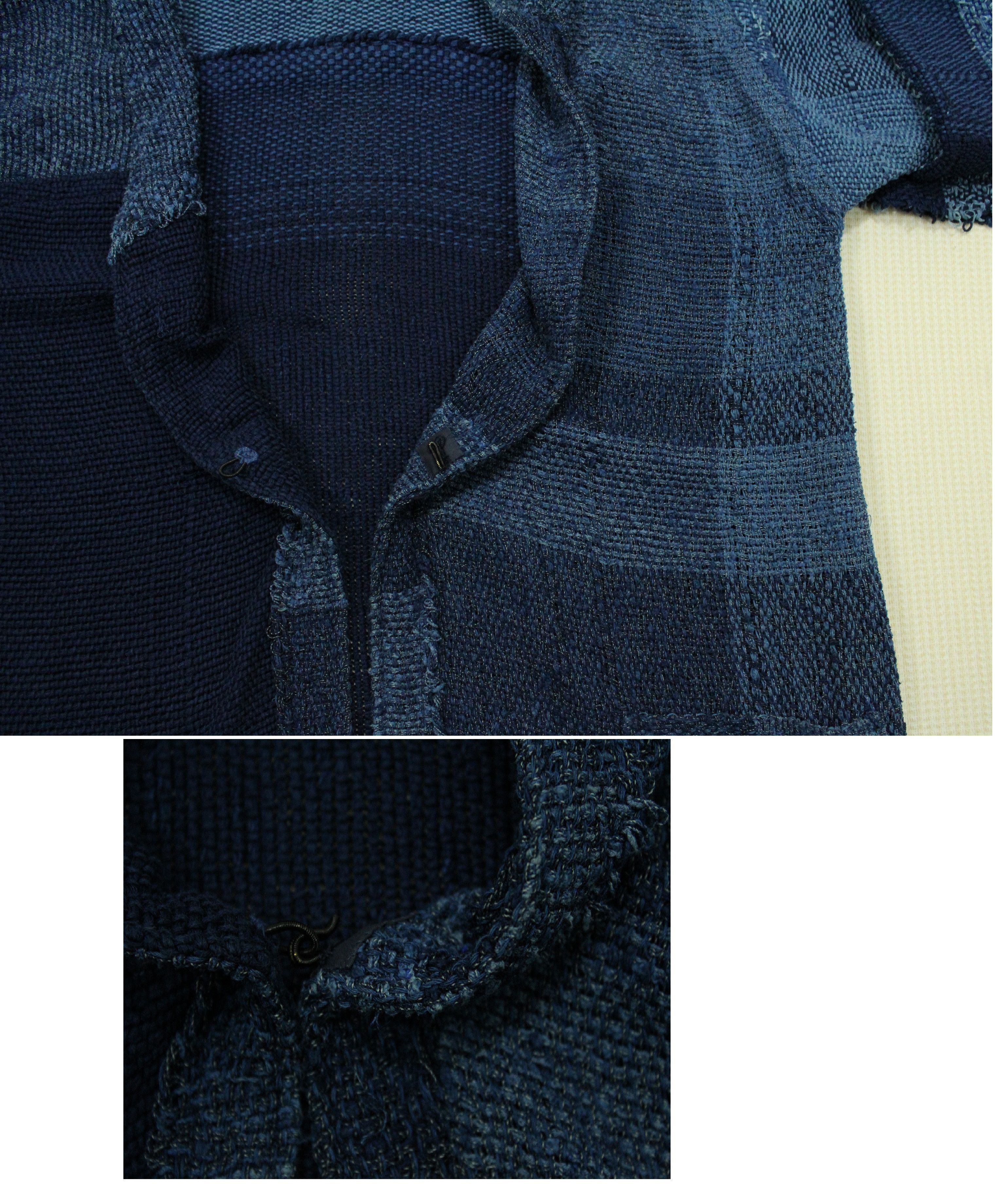 Japanese Brand × Vintage Vintage Japanese Blanket Cardigan Indigo Sanjuro Noragi Size US M / EU 48-50 / 2 - 7 Thumbnail
