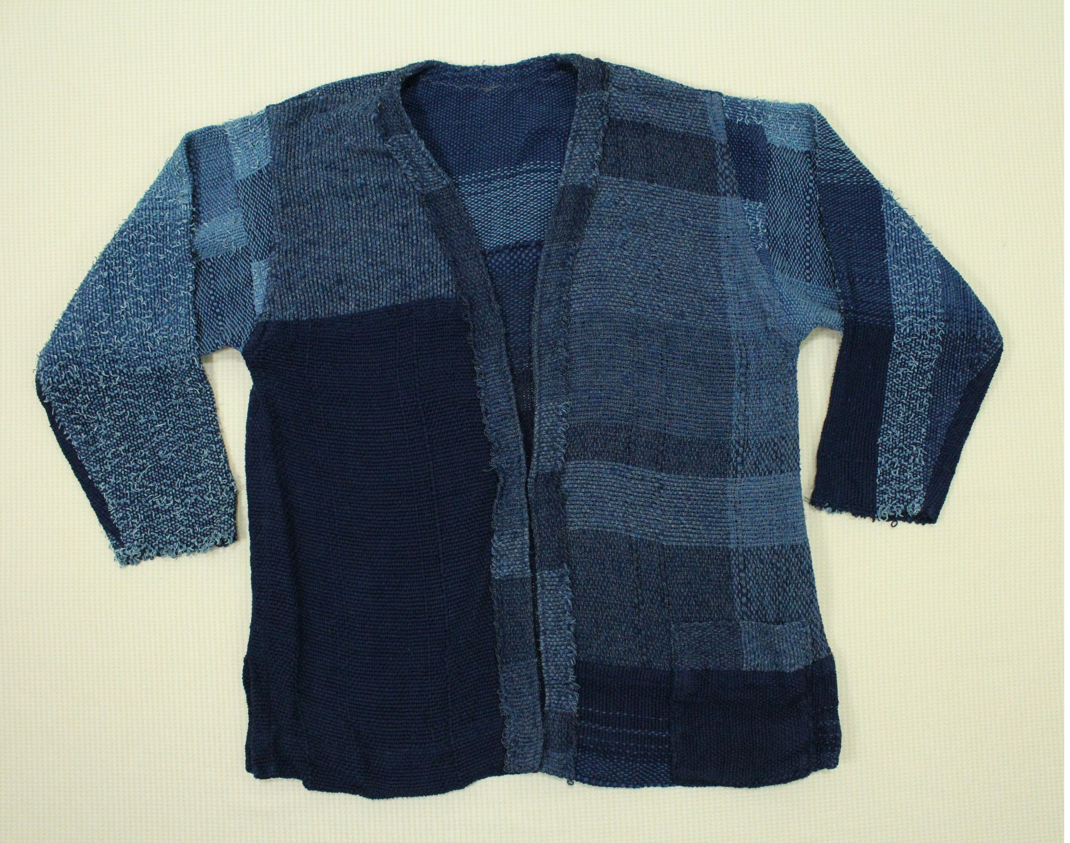 Japanese Brand × Vintage Vintage Japanese Blanket Cardigan Indigo Sanjuro Noragi Size US M / EU 48-50 / 2 - 3 Thumbnail