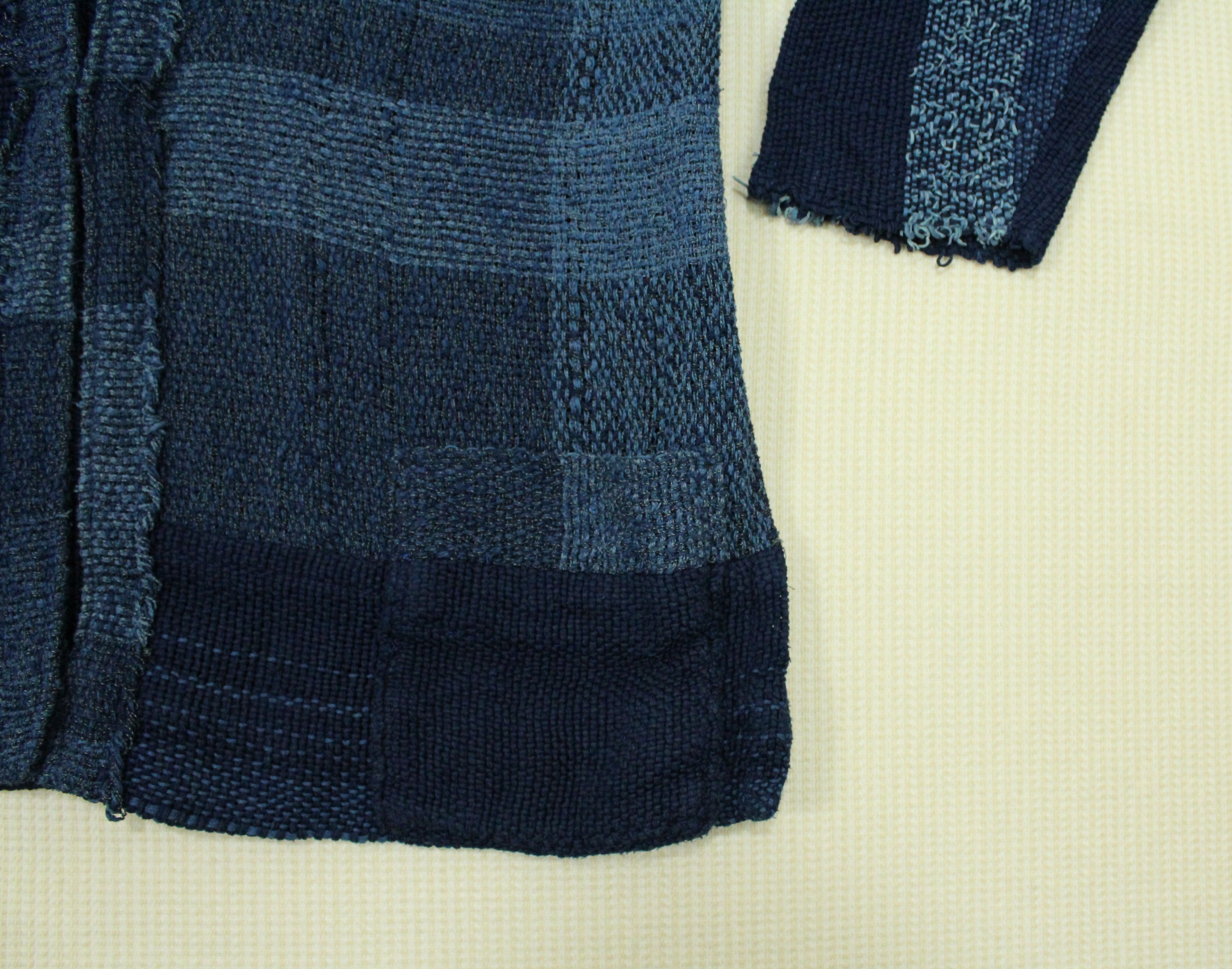 Japanese Brand × Vintage Vintage Japanese Blanket Cardigan Indigo Sanjuro Noragi Size US M / EU 48-50 / 2 - 4 Thumbnail