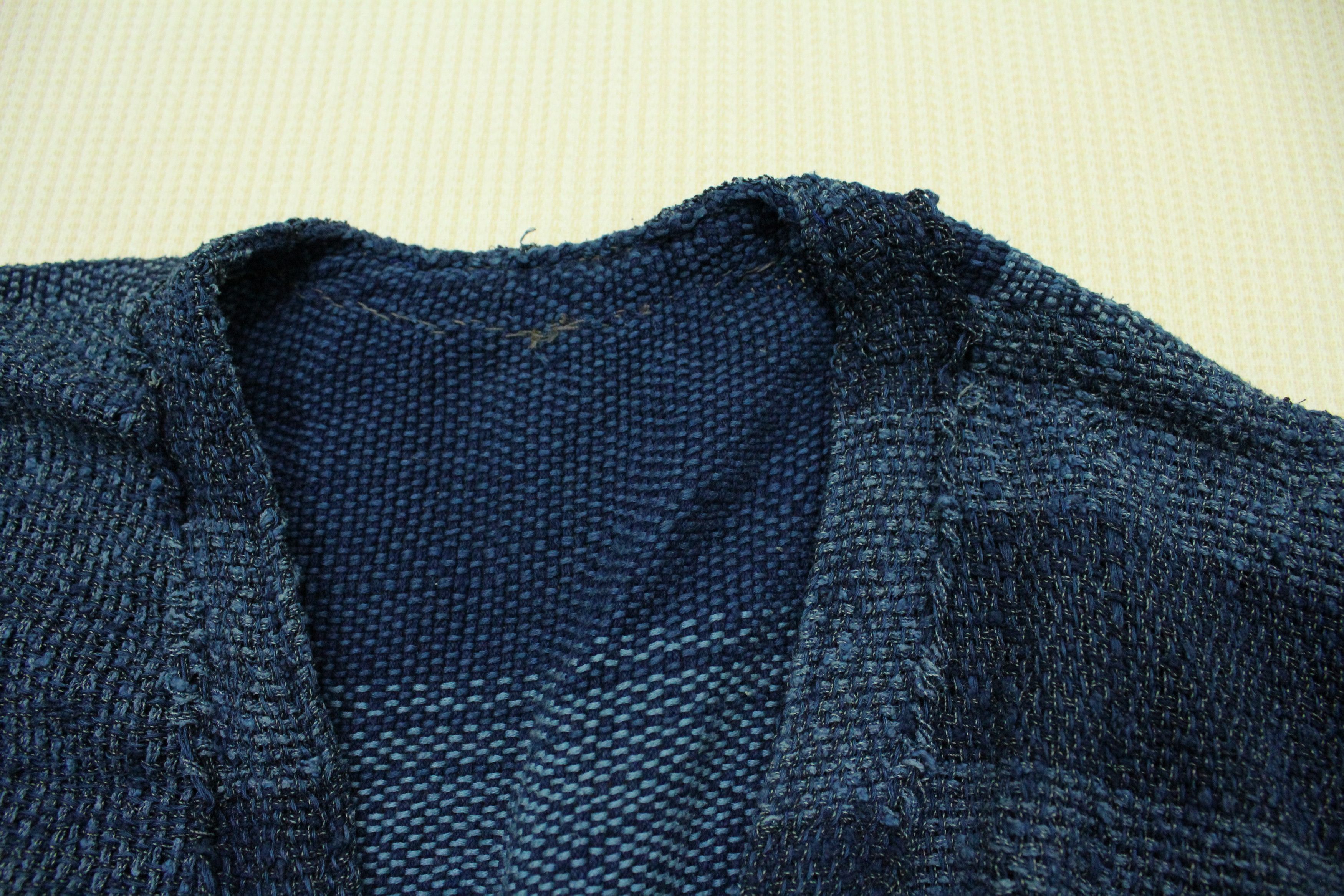 Japanese Brand × Vintage Vintage Japanese Blanket Cardigan Indigo Sanjuro Noragi Size US M / EU 48-50 / 2 - 8 Thumbnail