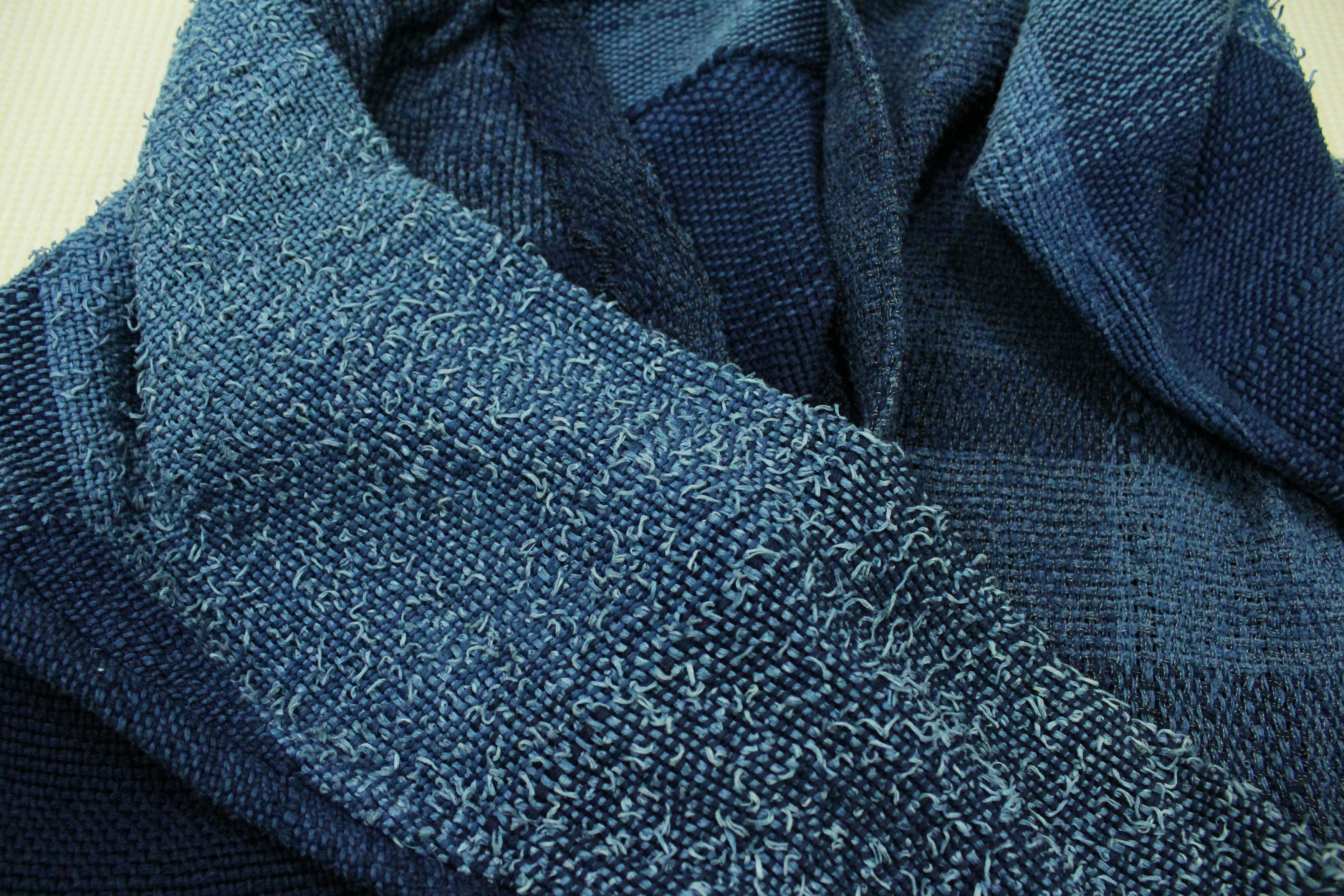 Japanese Brand × Vintage Vintage Japanese Blanket Cardigan Indigo Sanjuro Noragi Size US M / EU 48-50 / 2 - 9 Thumbnail