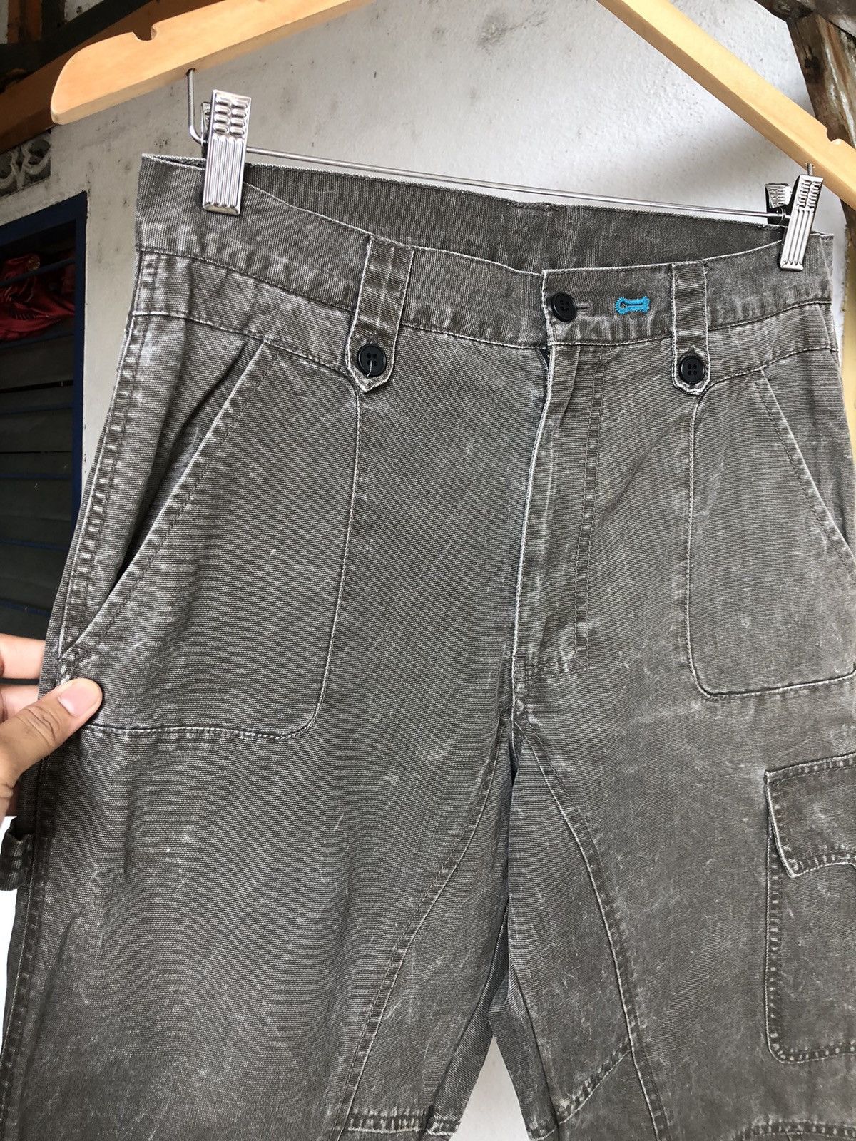 Japanese Brand Vintage PPFM Distressed Style Three Quater Cargo Pants Size US 30 / EU 46 - 4 Thumbnail