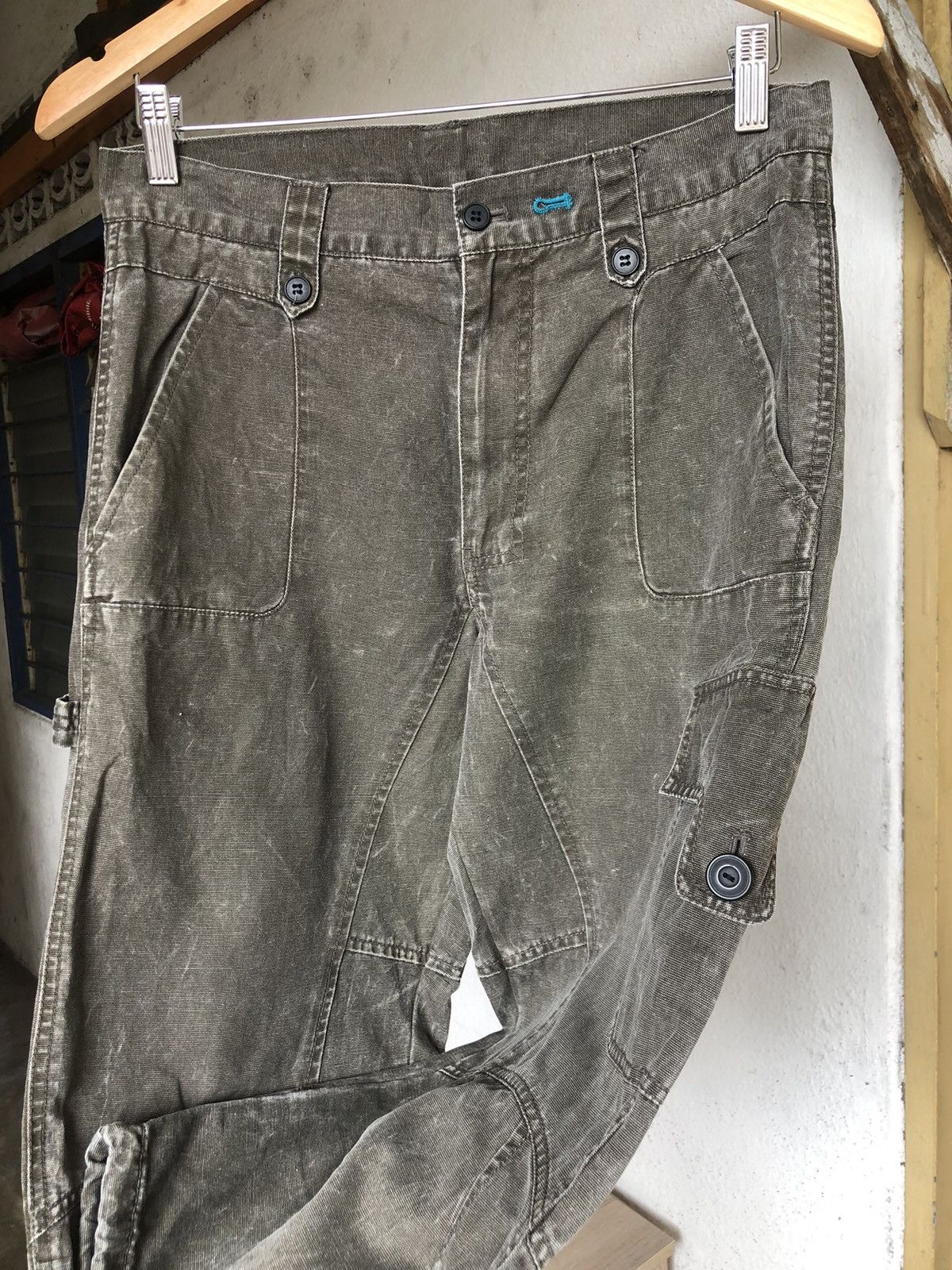 Japanese Brand Vintage PPFM Distressed Style Three Quater Cargo Pants Size US 30 / EU 46 - 8 Thumbnail