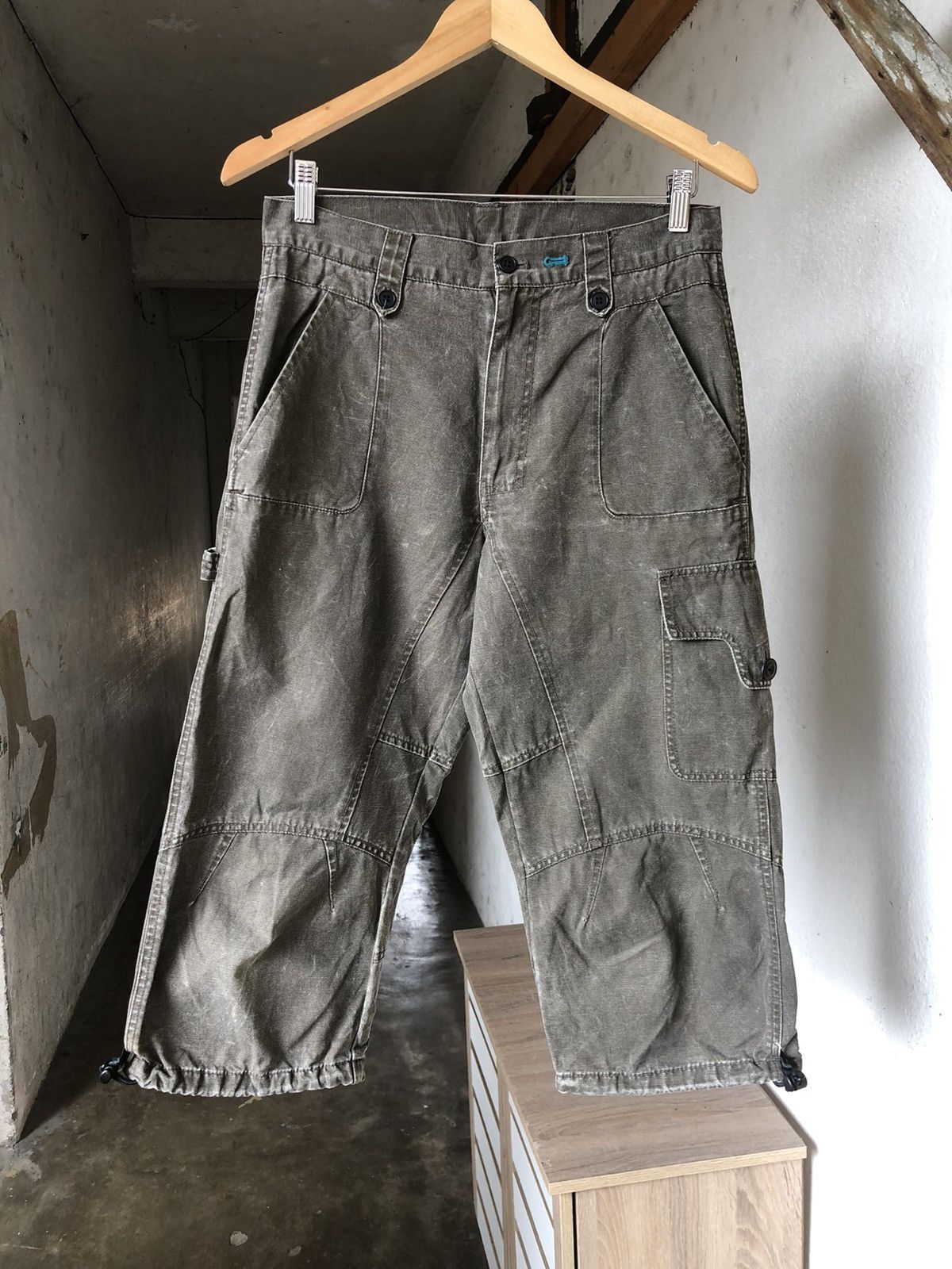 Japanese Brand Vintage PPFM Distressed Style Three Quater Cargo Pants Size US 30 / EU 46 - 3 Thumbnail