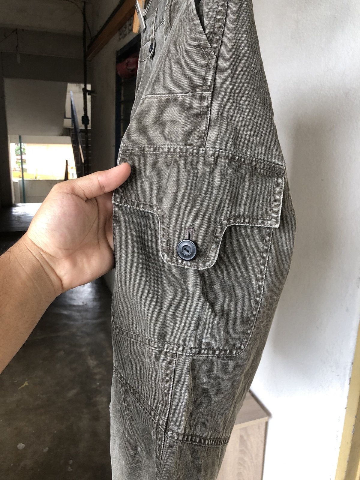 Japanese Brand Vintage PPFM Distressed Style Three Quater Cargo Pants Size US 30 / EU 46 - 11 Thumbnail