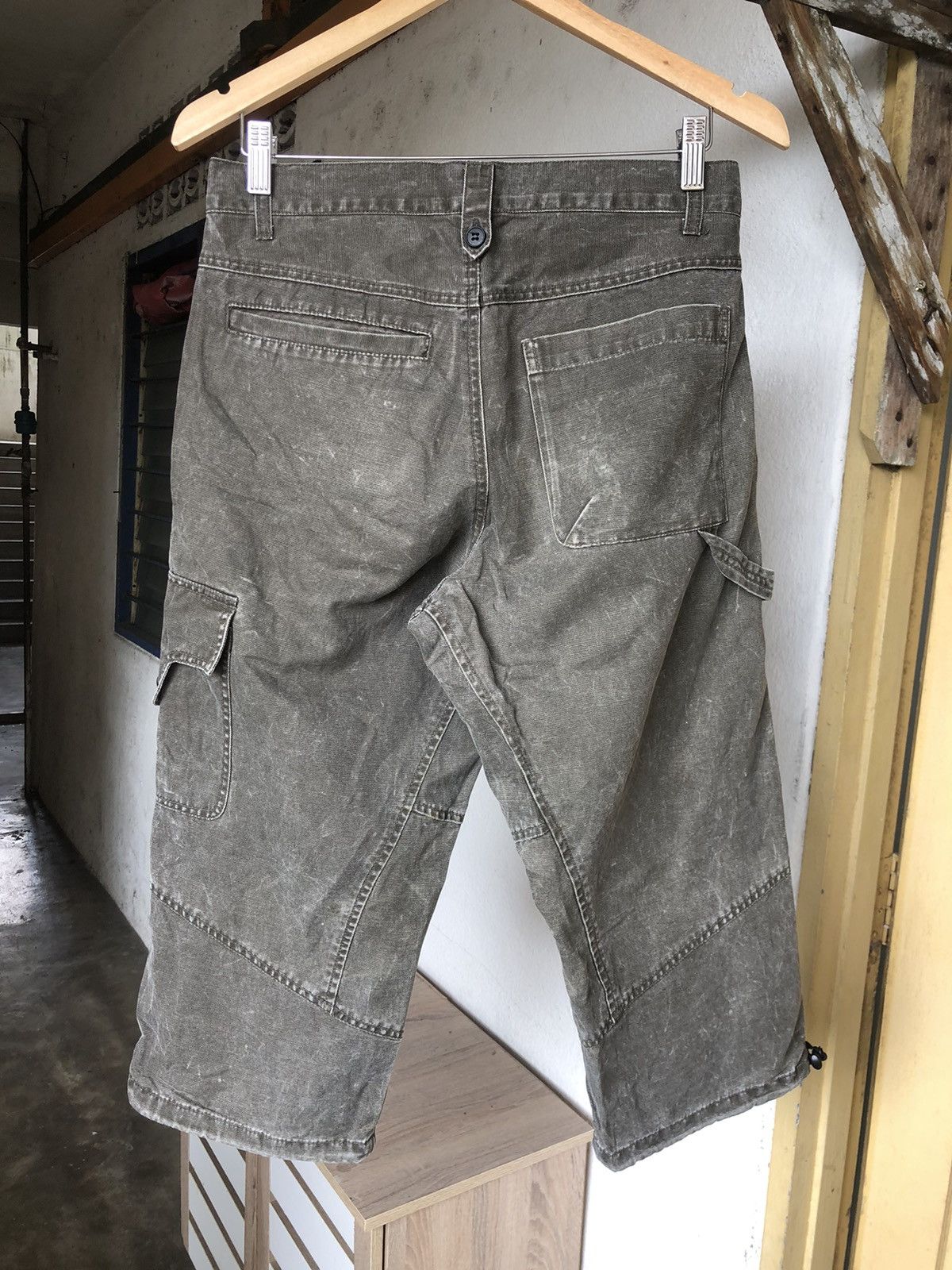 Japanese Brand Vintage PPFM Distressed Style Three Quater Cargo Pants Size US 30 / EU 46 - 13 Thumbnail