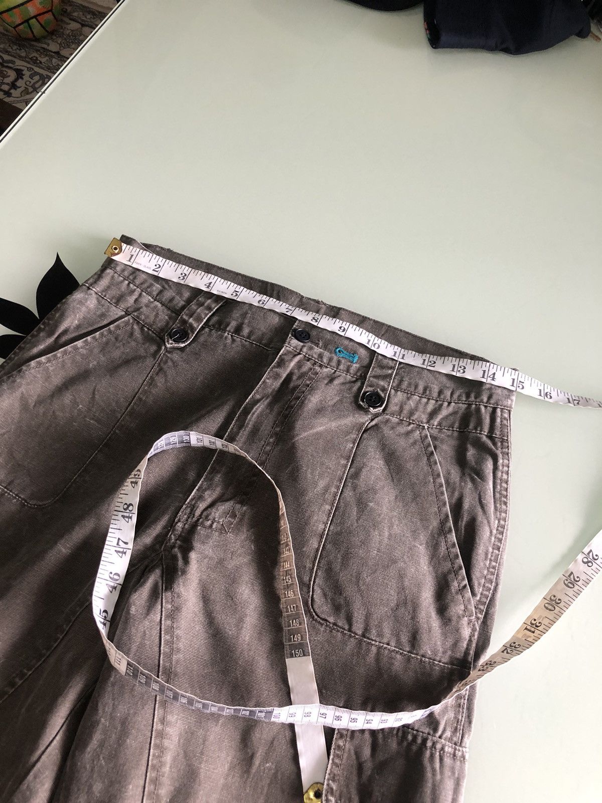 Japanese Brand Vintage PPFM Distressed Style Three Quater Cargo Pants Size US 30 / EU 46 - 18 Thumbnail
