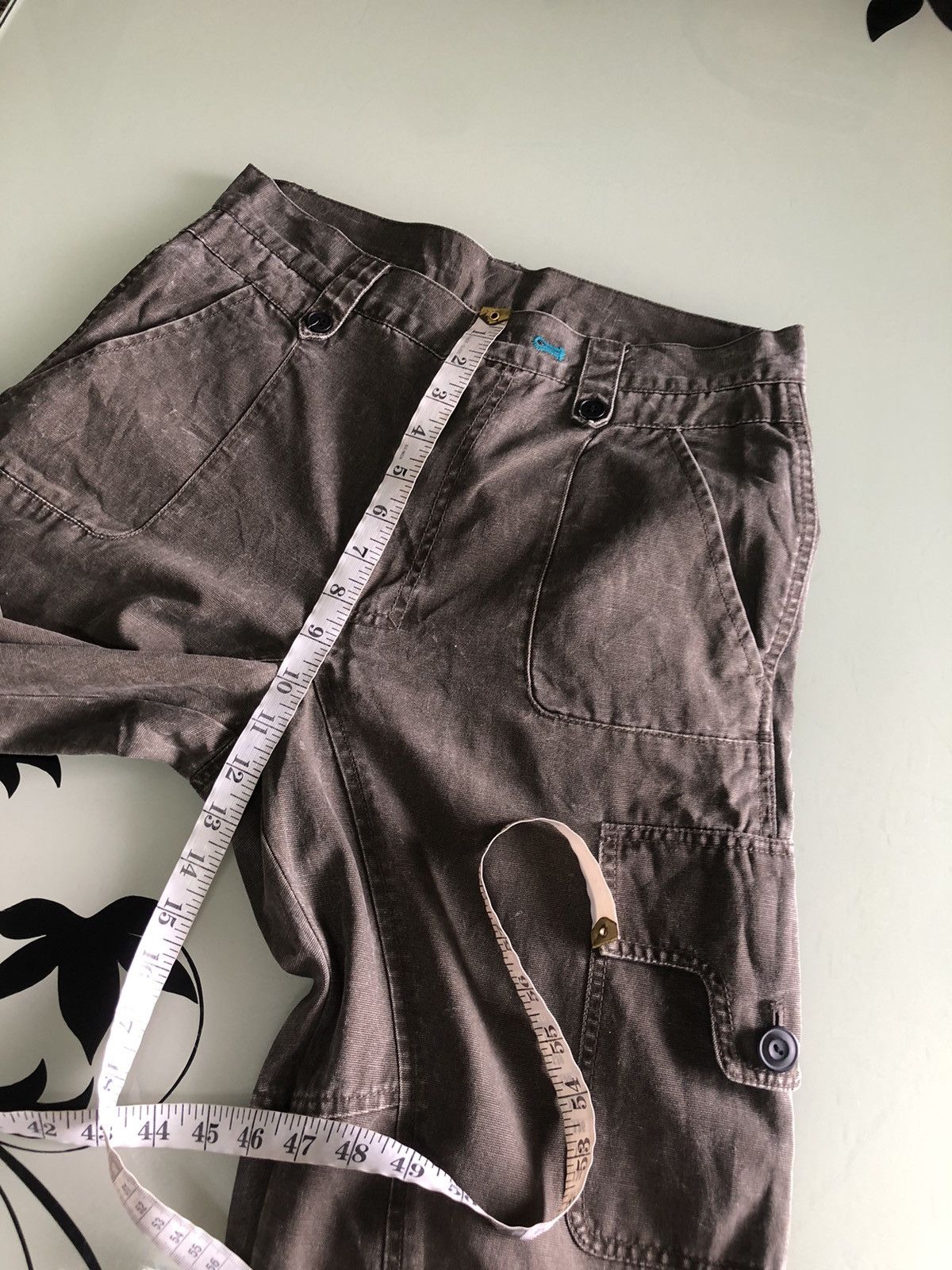Japanese Brand Vintage PPFM Distressed Style Three Quater Cargo Pants Size US 30 / EU 46 - 19 Thumbnail
