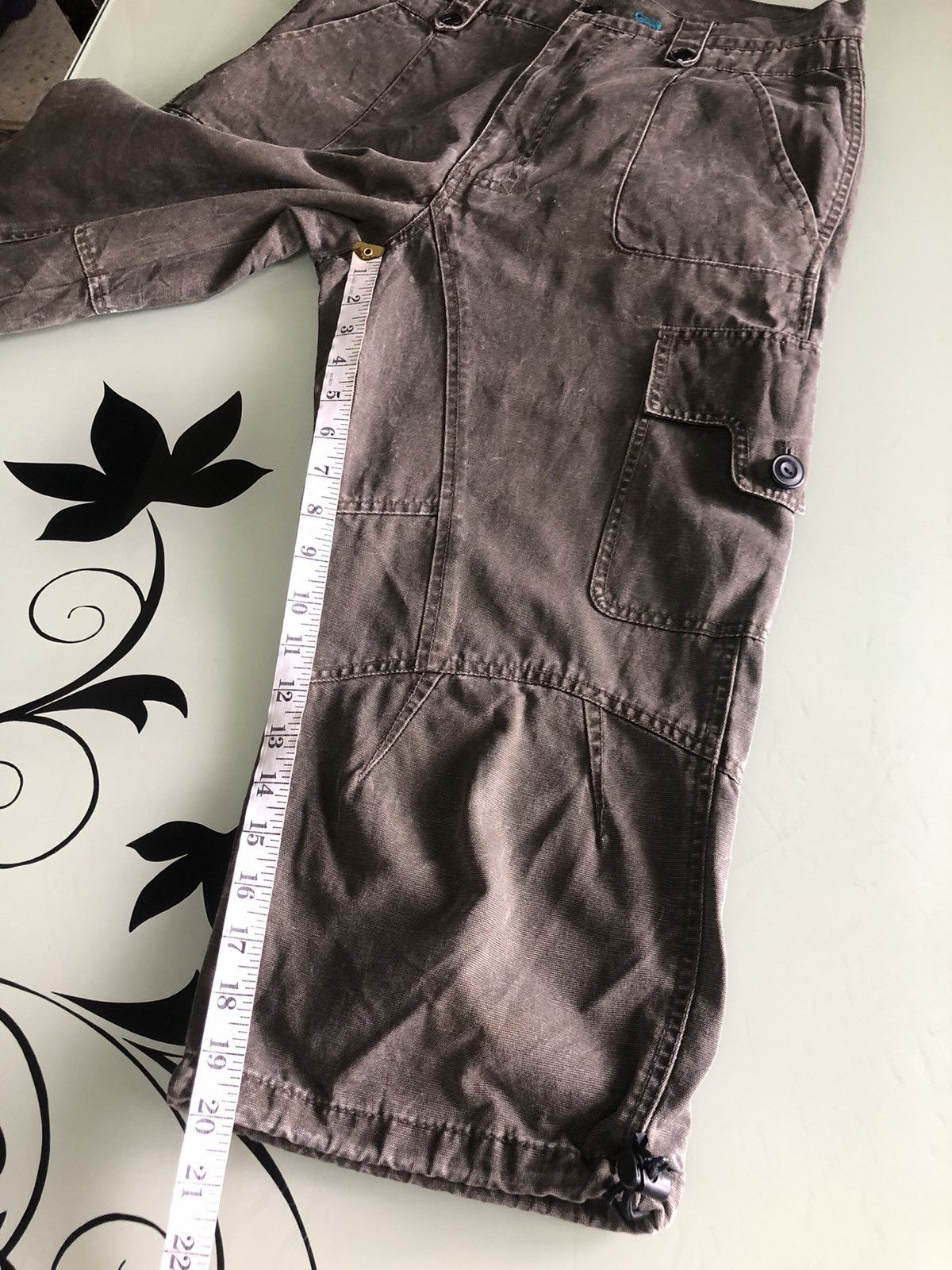 Japanese Brand Vintage PPFM Distressed Style Three Quater Cargo Pants Size US 30 / EU 46 - 22 Thumbnail