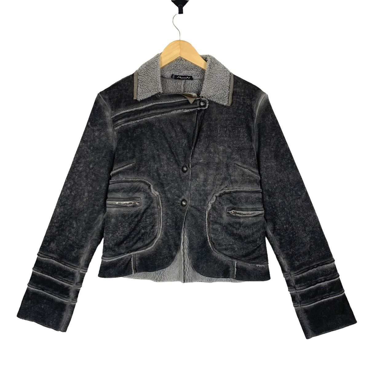 Vintage Designer Moon Button Coat Jacket