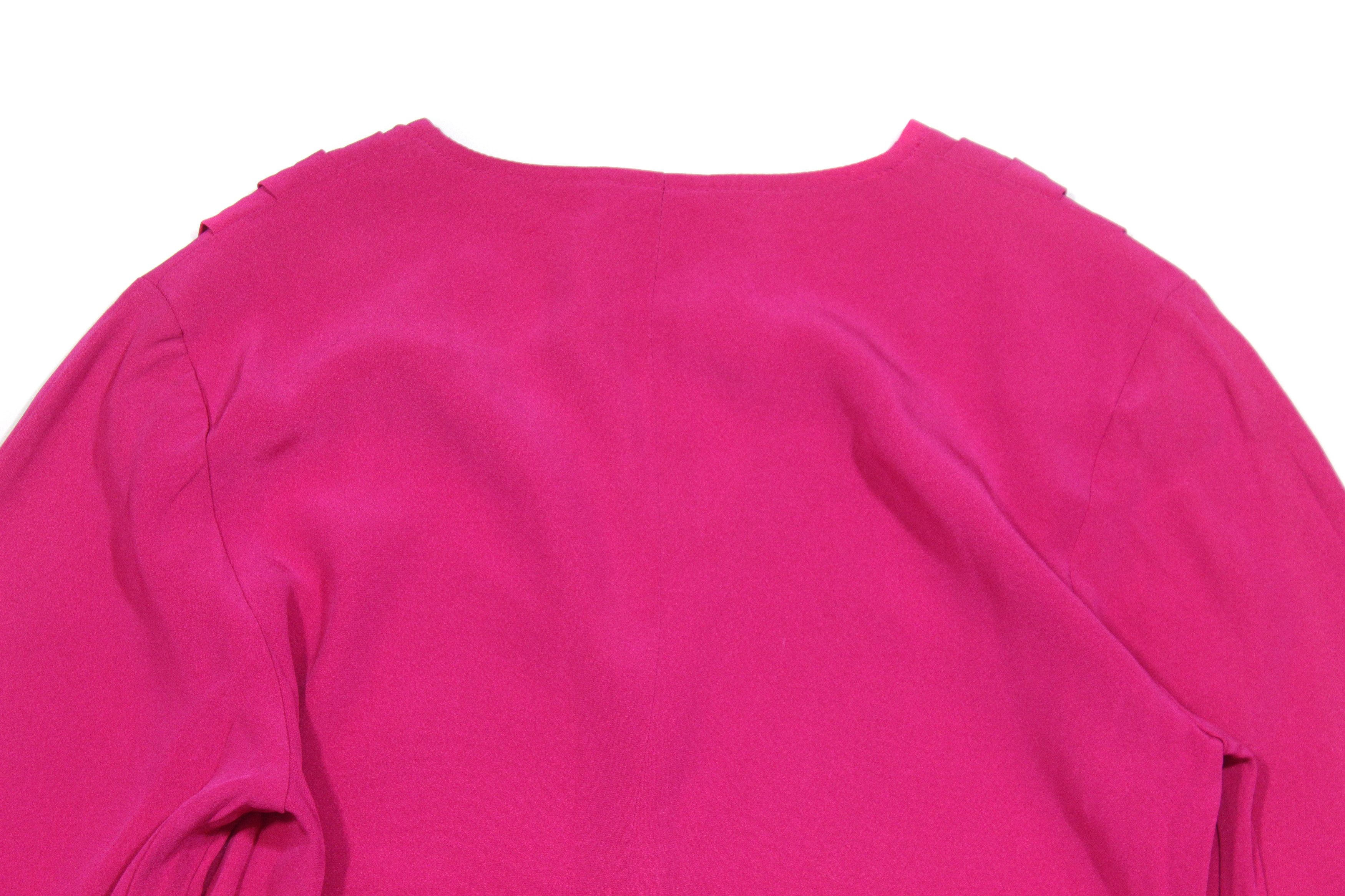 Saint Laurent Paris 90S Variation Blouse Vintage Made in France Size M / US 6-8 / IT 42-44 - 5 Thumbnail
