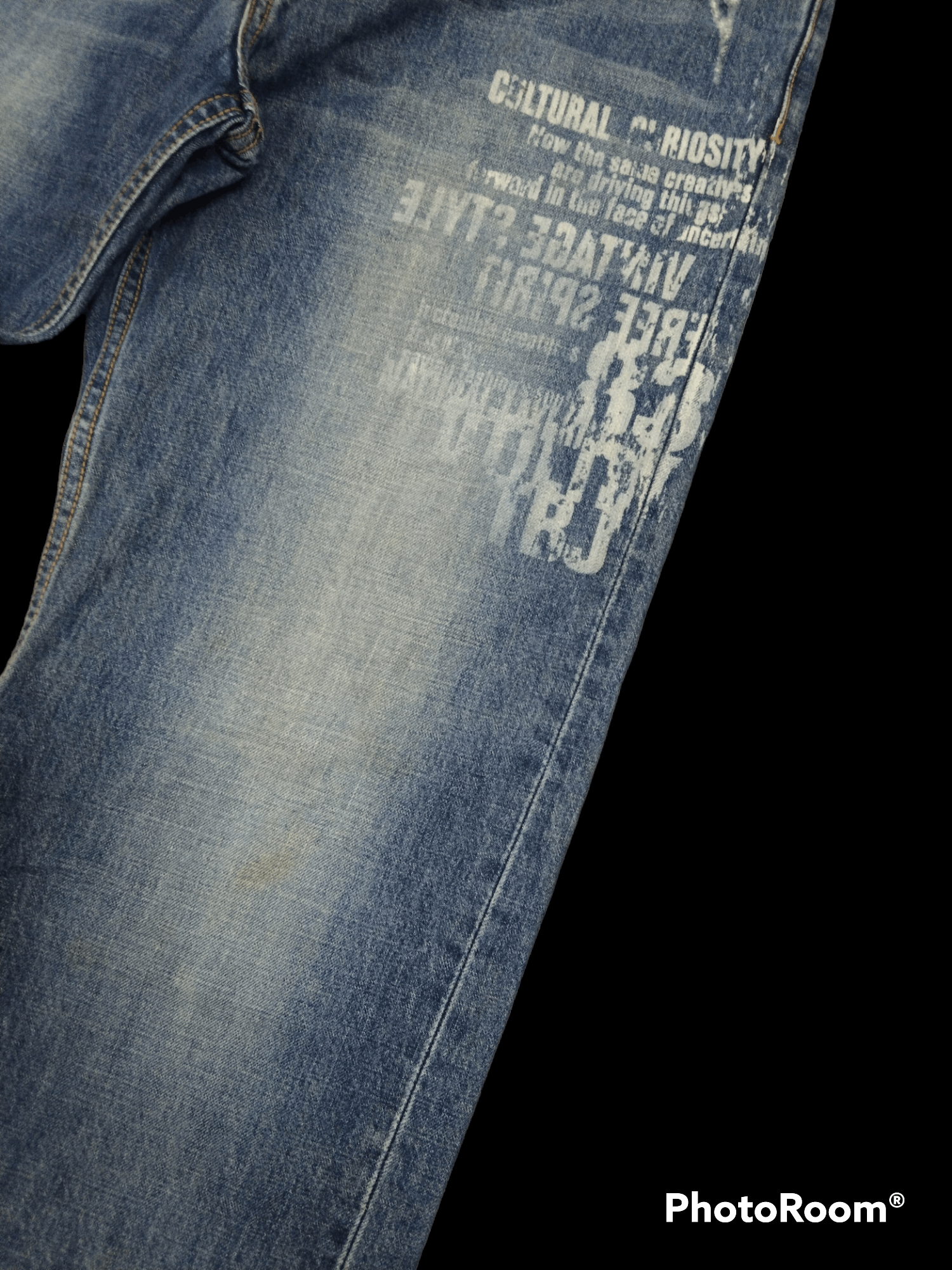 Japanese Brand THRASH🔥ILLUSTRATION TBJ JEANS INSPIRED HYSTERIC GLAMOUR Size US 33 - 5 Thumbnail