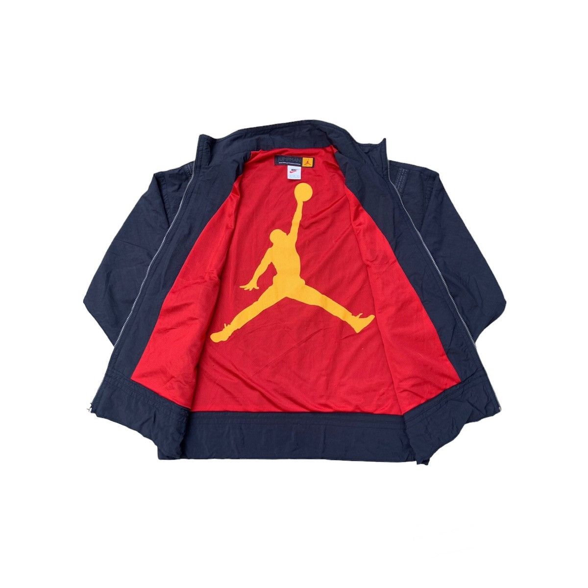 image of Jordan Nike Vintage Nike Jordan Jumpman Jacket in Black, Men's (Size Large)
