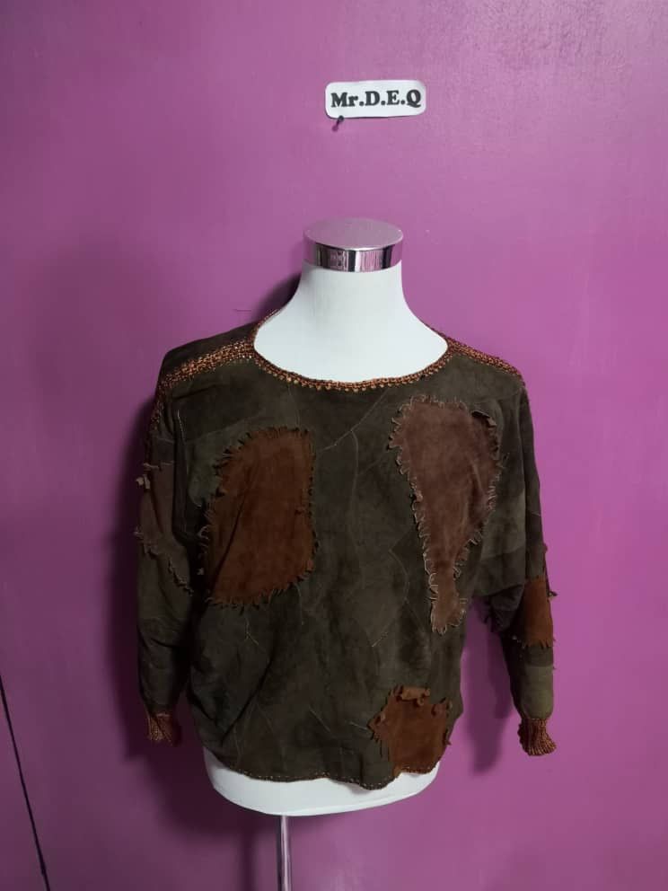 Vintage 🔥VERY RARE🔥UNBRAND CUSTOM BROWN SIZE M LEATHER Size US M / EU 48-50 / 2 - 1 Thumbnail