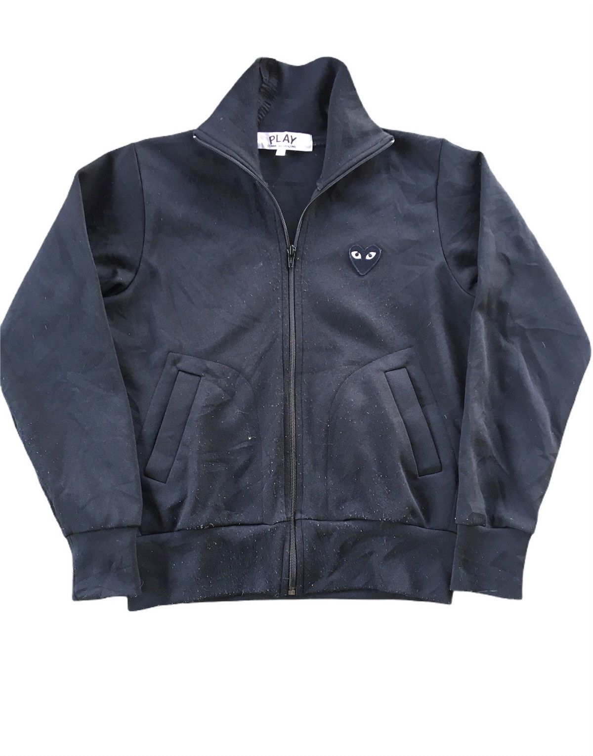 Comme des Garcons × Designer × Japanese Brand Vintage Comme Des Garçons big Logo Distressed Zipper Sweter Size US M / EU 48-50 / 2 - 2 Thumbnail