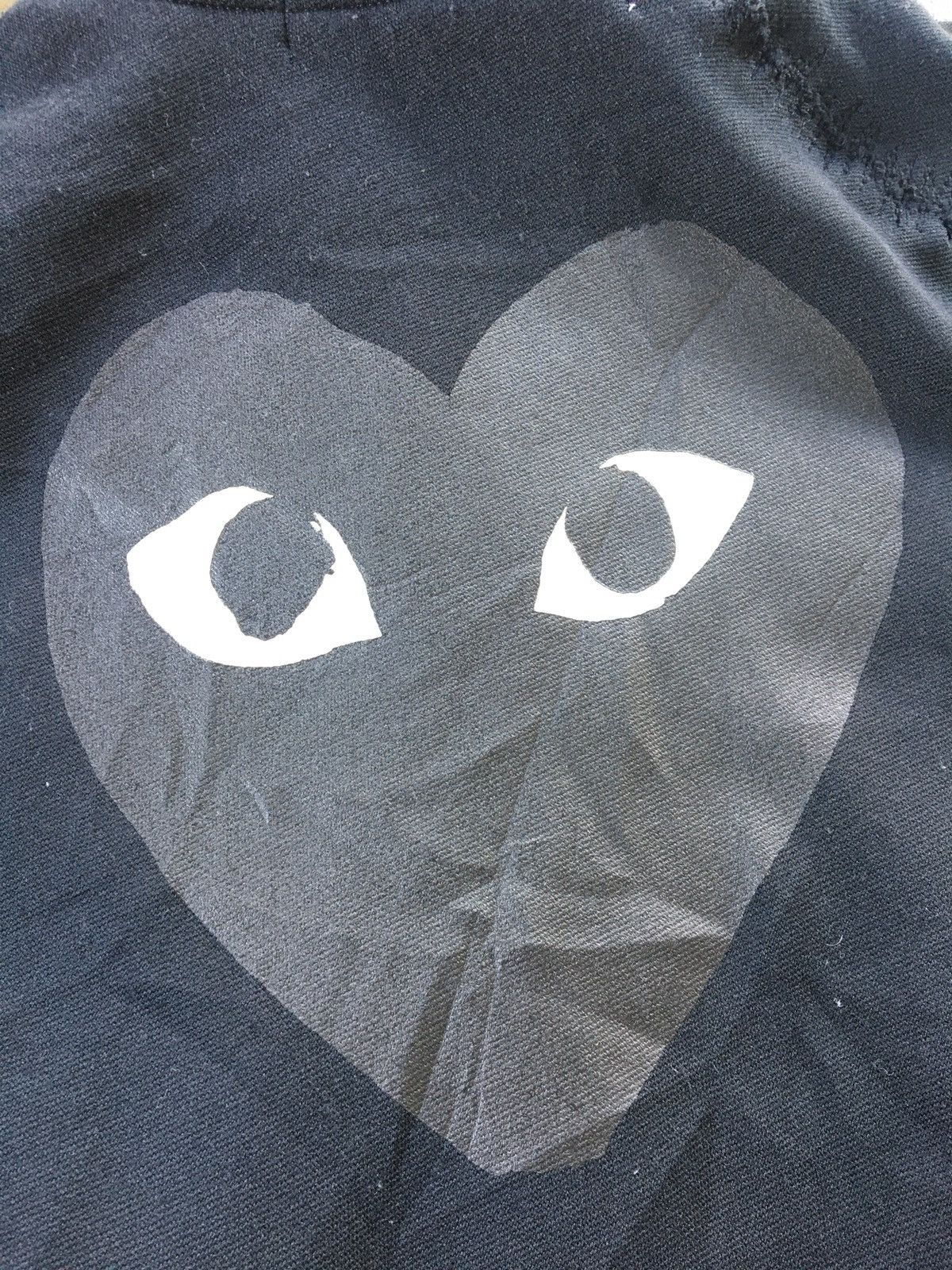 Comme des Garcons × Designer × Japanese Brand Vintage Comme Des Garçons big Logo Distressed Zipper Sweter Size US M / EU 48-50 / 2 - 9 Thumbnail
