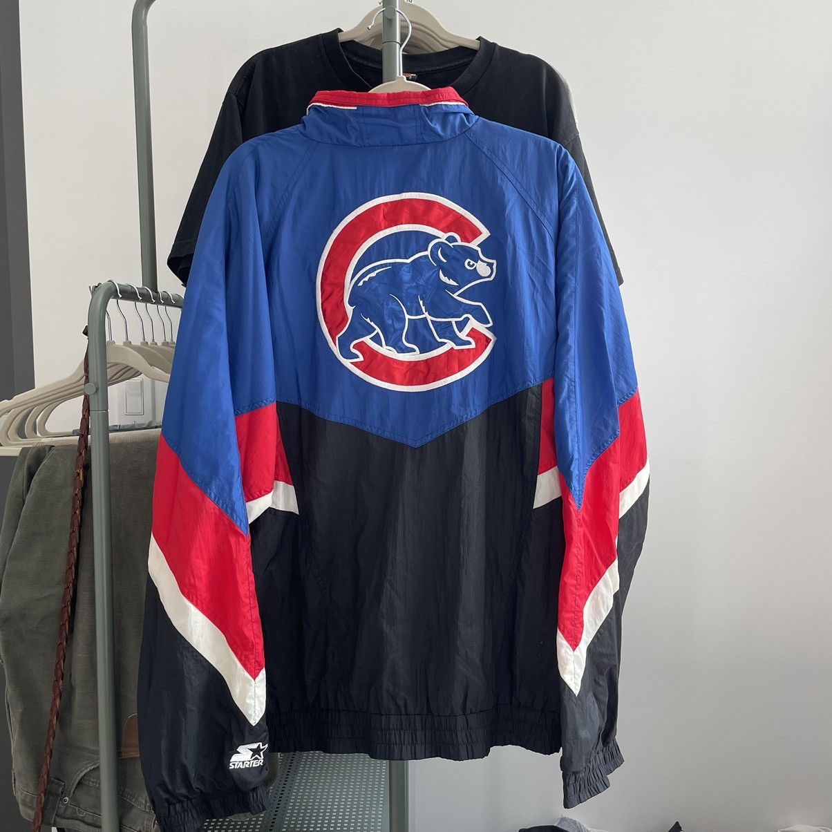 MLB × Starter × Vintage Vintage 90s Chicago Cubs MLB Windbreaker Jacket ...