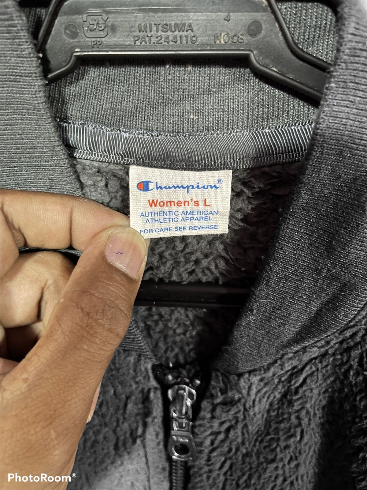 Champion CHAMPION GREY SIZE L JACKET FLEECE UNISEX Size US L / EU 52-54 / 3 - 5 Thumbnail
