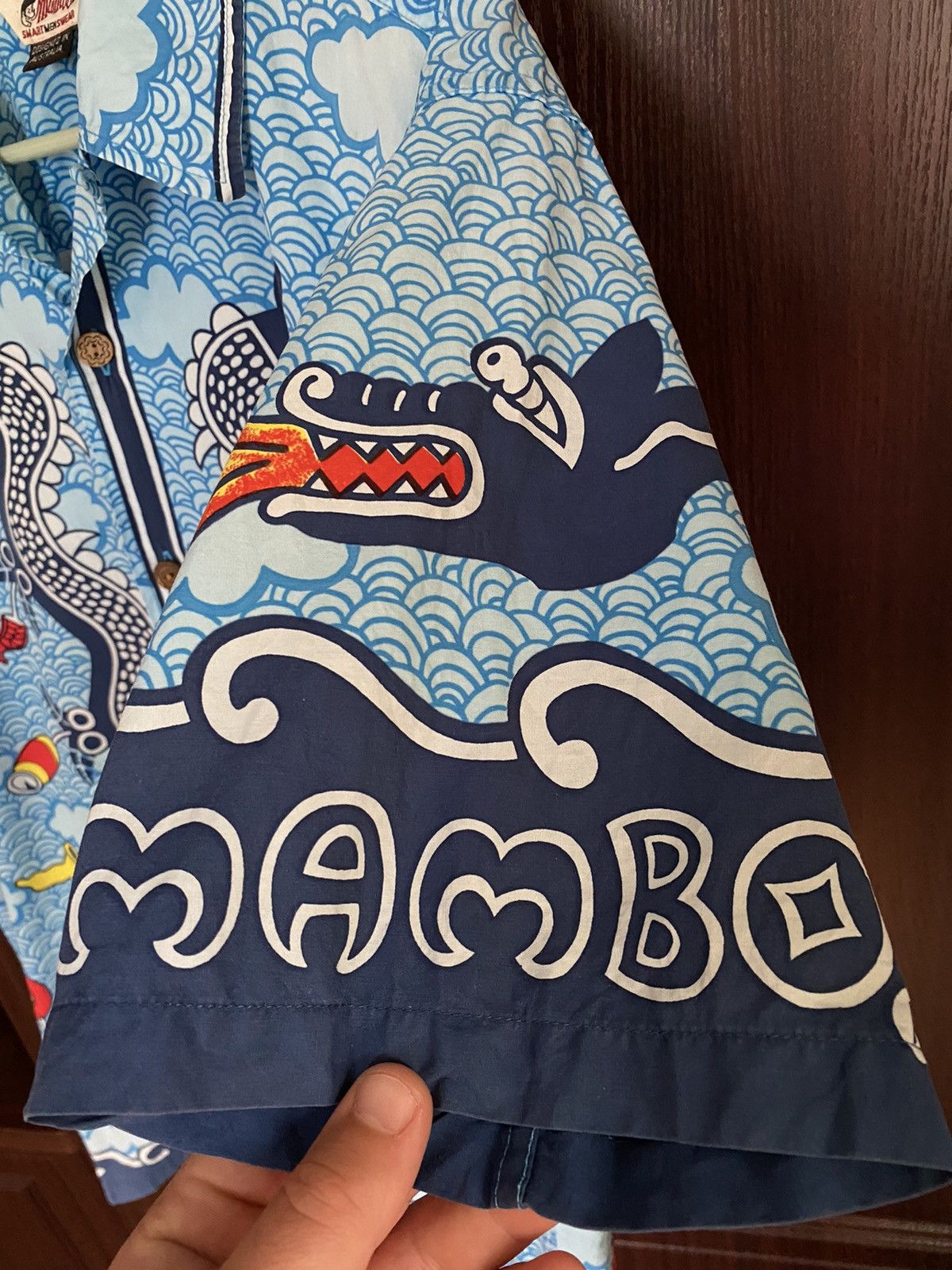 Vintage Vintage Mambo Hawaiian Big Print Dragon Shirt Billabong Dior Size US L / EU 52-54 / 3 - 4 Thumbnail