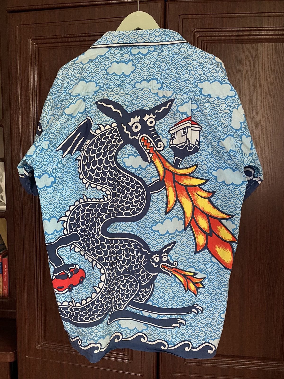 Vintage Vintage Mambo Hawaiian Big Print Dragon Shirt Billabong Dior Size US L / EU 52-54 / 3 - 8 Thumbnail