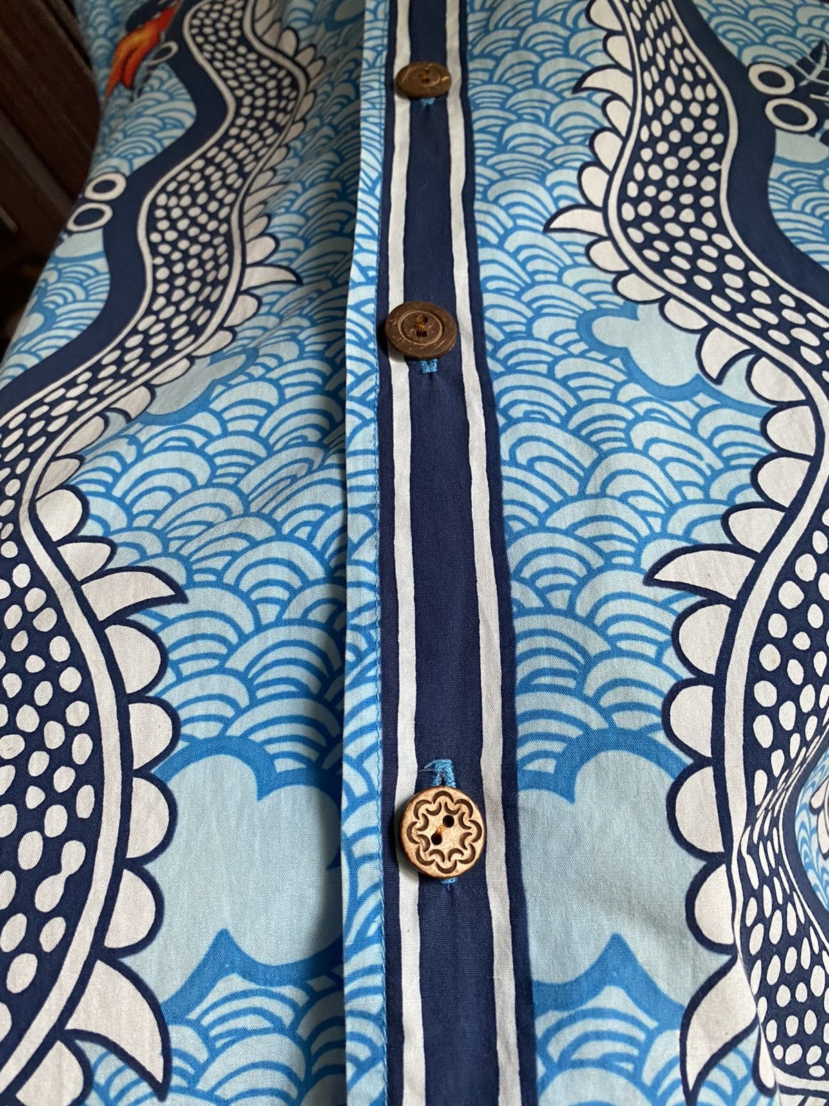 Vintage Vintage Mambo Hawaiian Big Print Dragon Shirt Billabong Dior Size US L / EU 52-54 / 3 - 9 Thumbnail