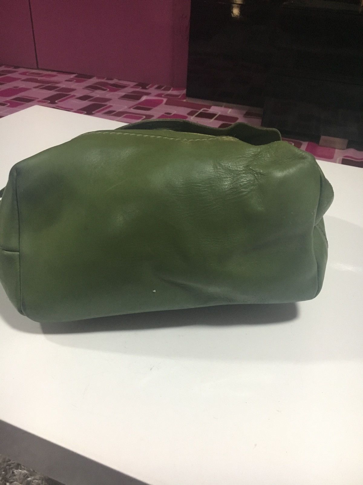 Handmade HANDMADE GREEN SLING BAG FULL LEATHER CUSTOM Size ONE SIZE - 4 Thumbnail