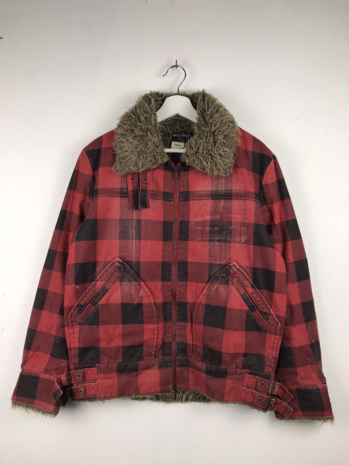 image of Very Vintage 90's Woolrich Mohair Full Zipper Jacket, Men's (Size Medium)
