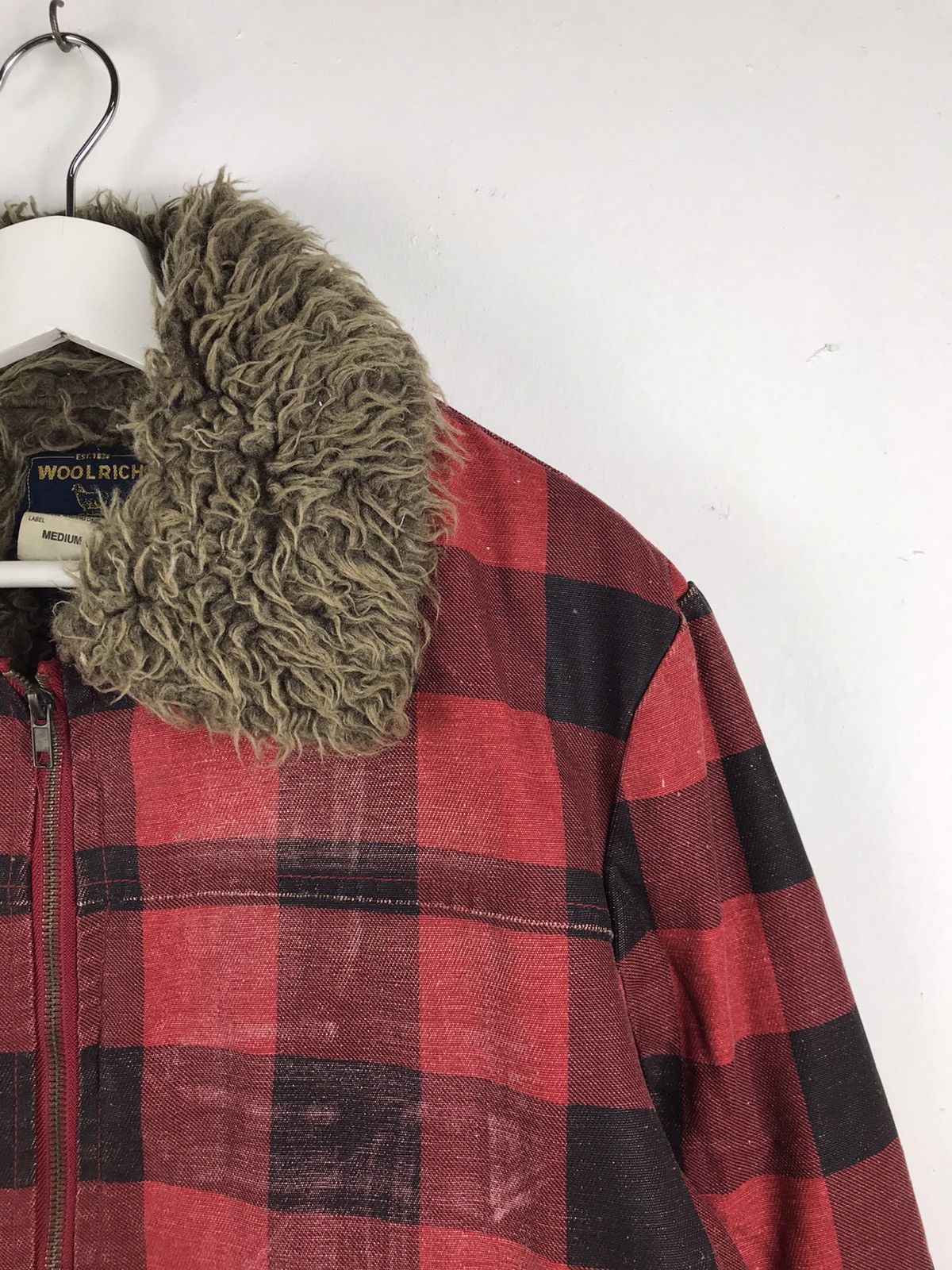 Woolrich Woolen Mills Very Rare Vintage 90's Woolrich Mohair full zipper jacket Size US M / EU 48-50 / 2 - 5 Thumbnail