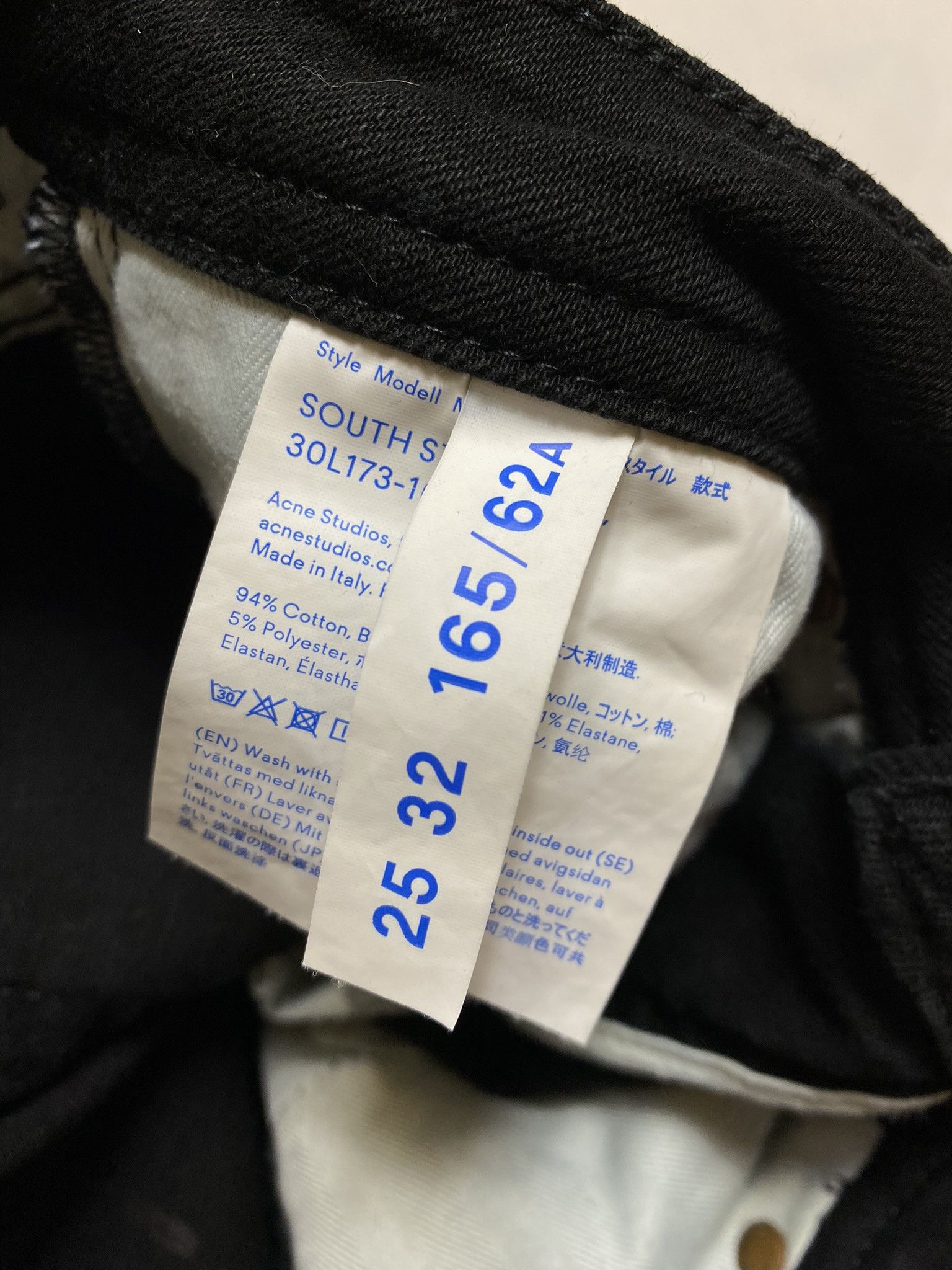 Acne Studios × Designer Acne studios bla konst black jeans Size 29" - 6 Thumbnail